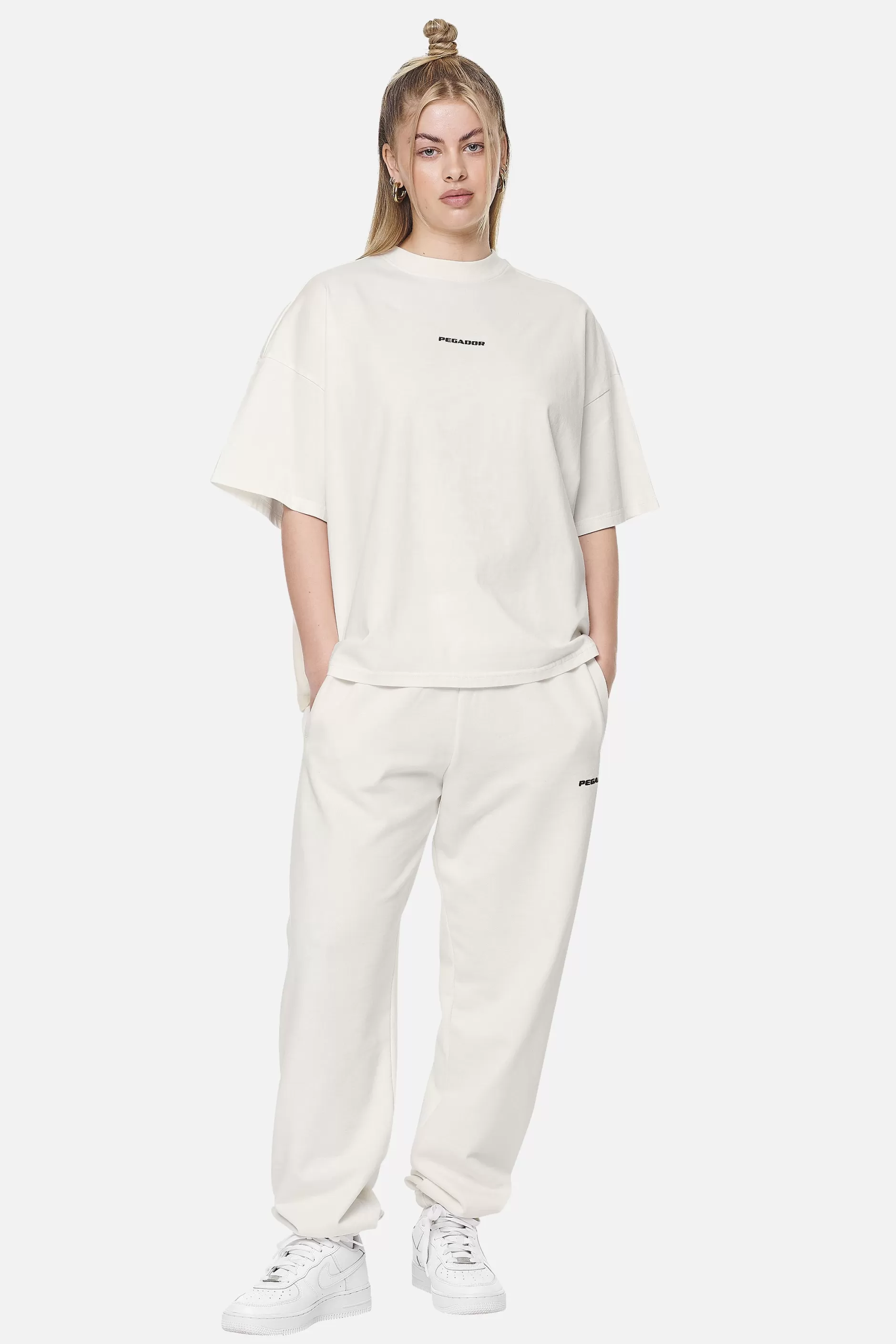 Sale Pegador Arendal Logo Heavy Oversized Tee  Washed Coconut Milk Black
