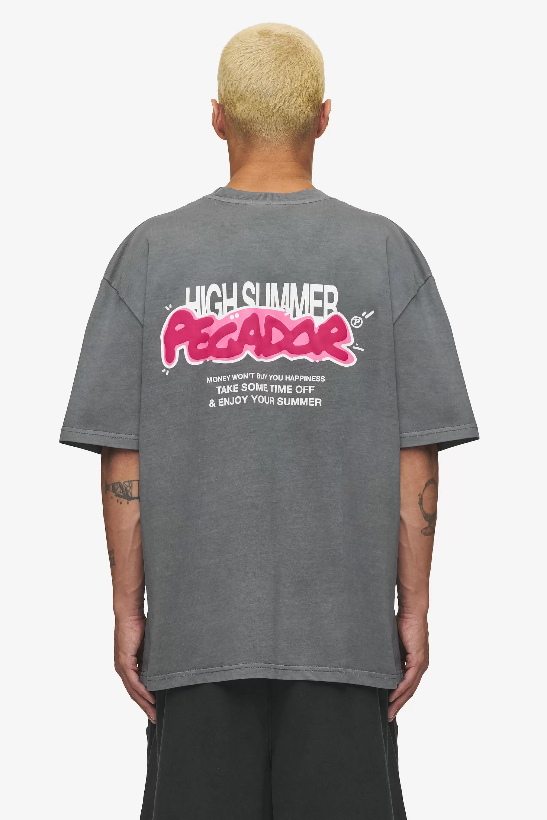 Discount Pegador Barret Oversized Tee Vintage grey