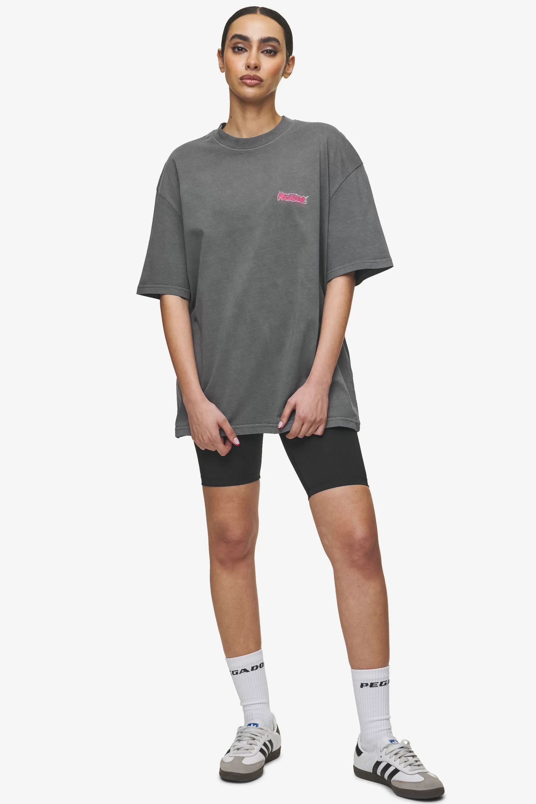 Cheap Pegador Barret Oversized Tee Vintage grey