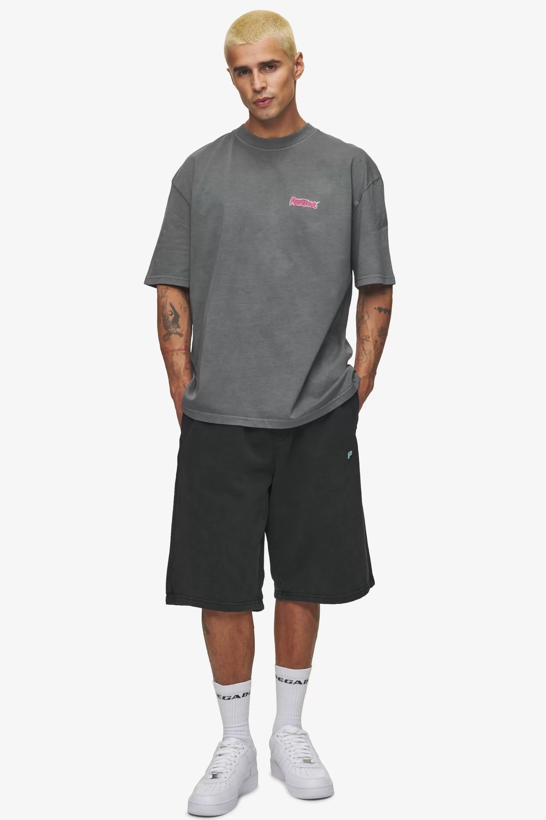 Discount Pegador Barret Oversized Tee Vintage grey