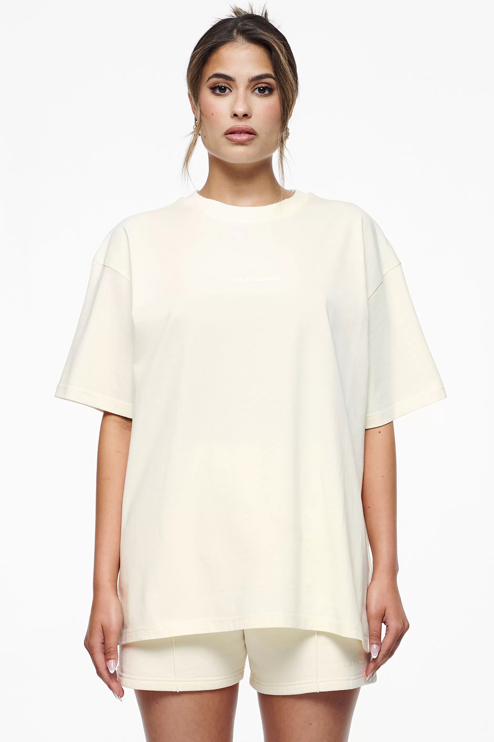 Fashion Pegador Bel Air Heavy Oversized Tee Vintage Washed Unbleached Gum
