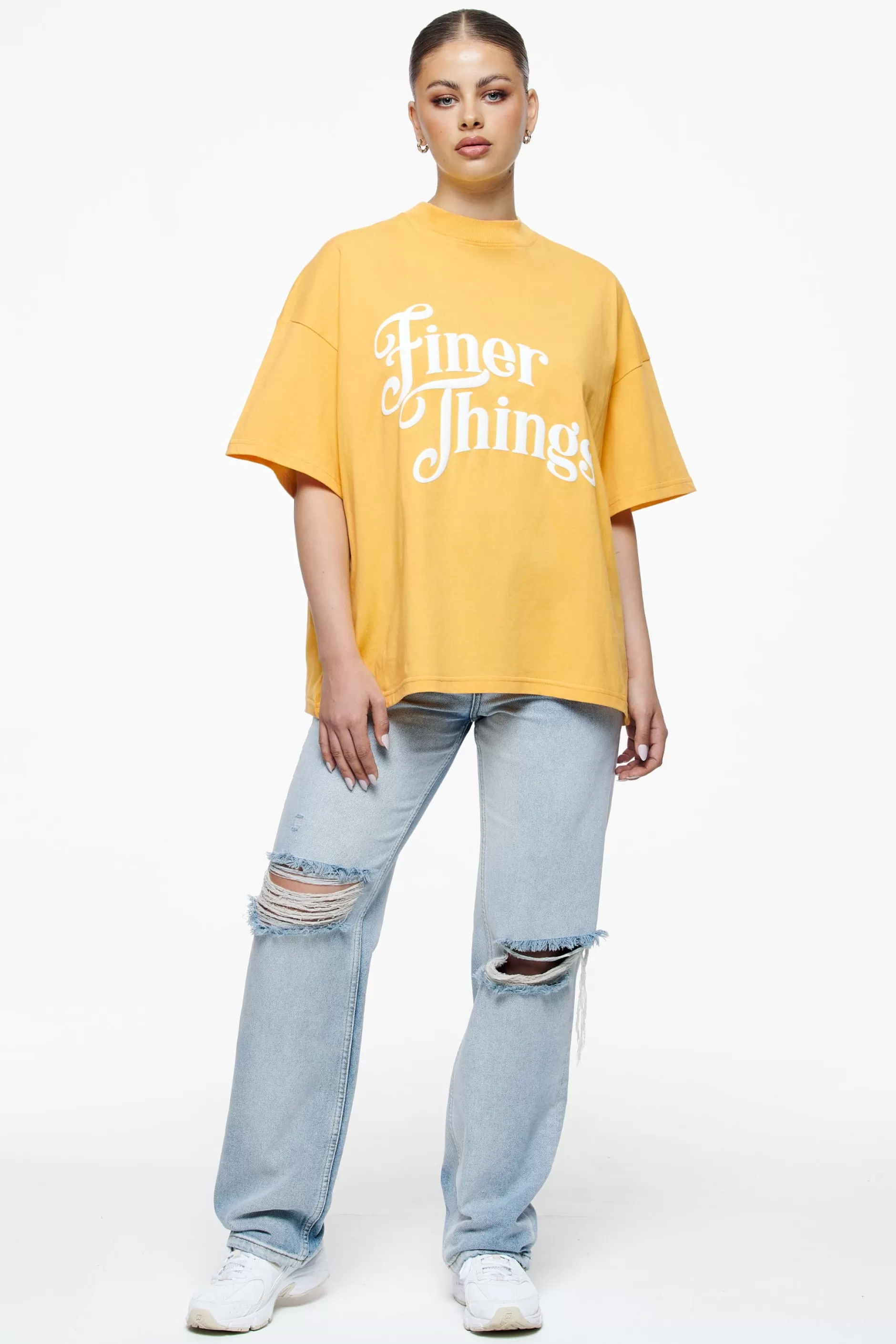 New Pegador Birca Heavy Oversized Tee Vintage Washed Golden Sun