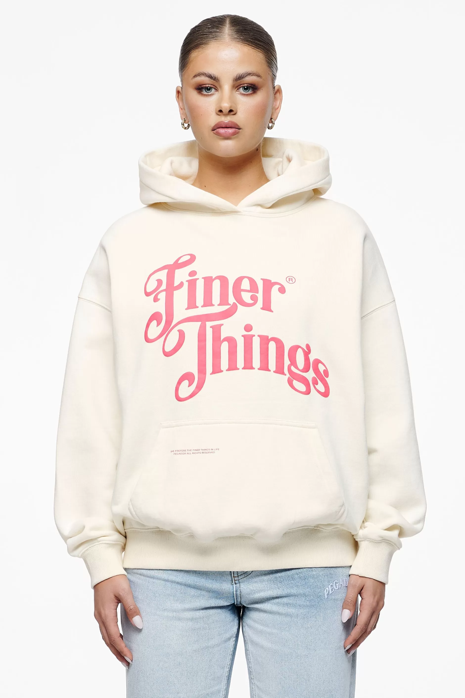 Clearance Pegador Birca Oversized Hoodie Vintage Washed Unbleached