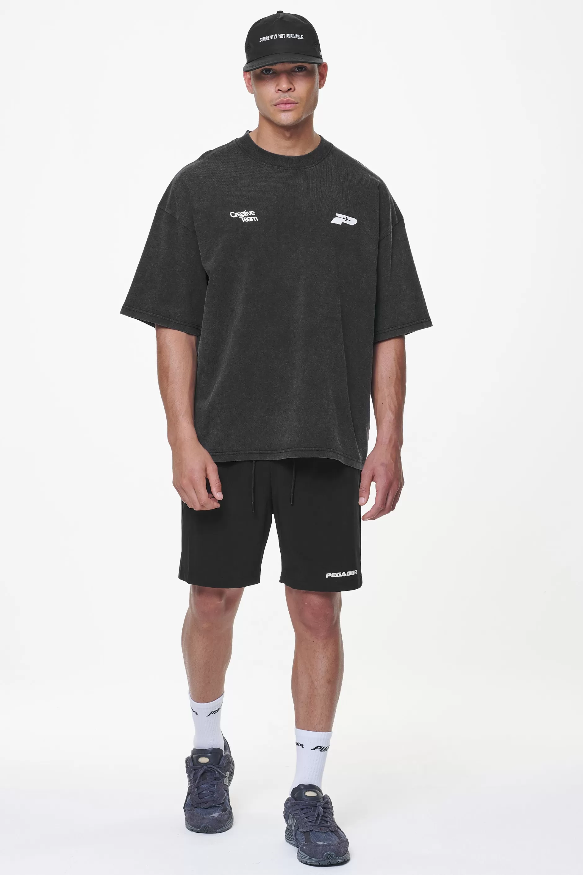 Fashion Pegador Caesar Boxy Tee Vintage Black
