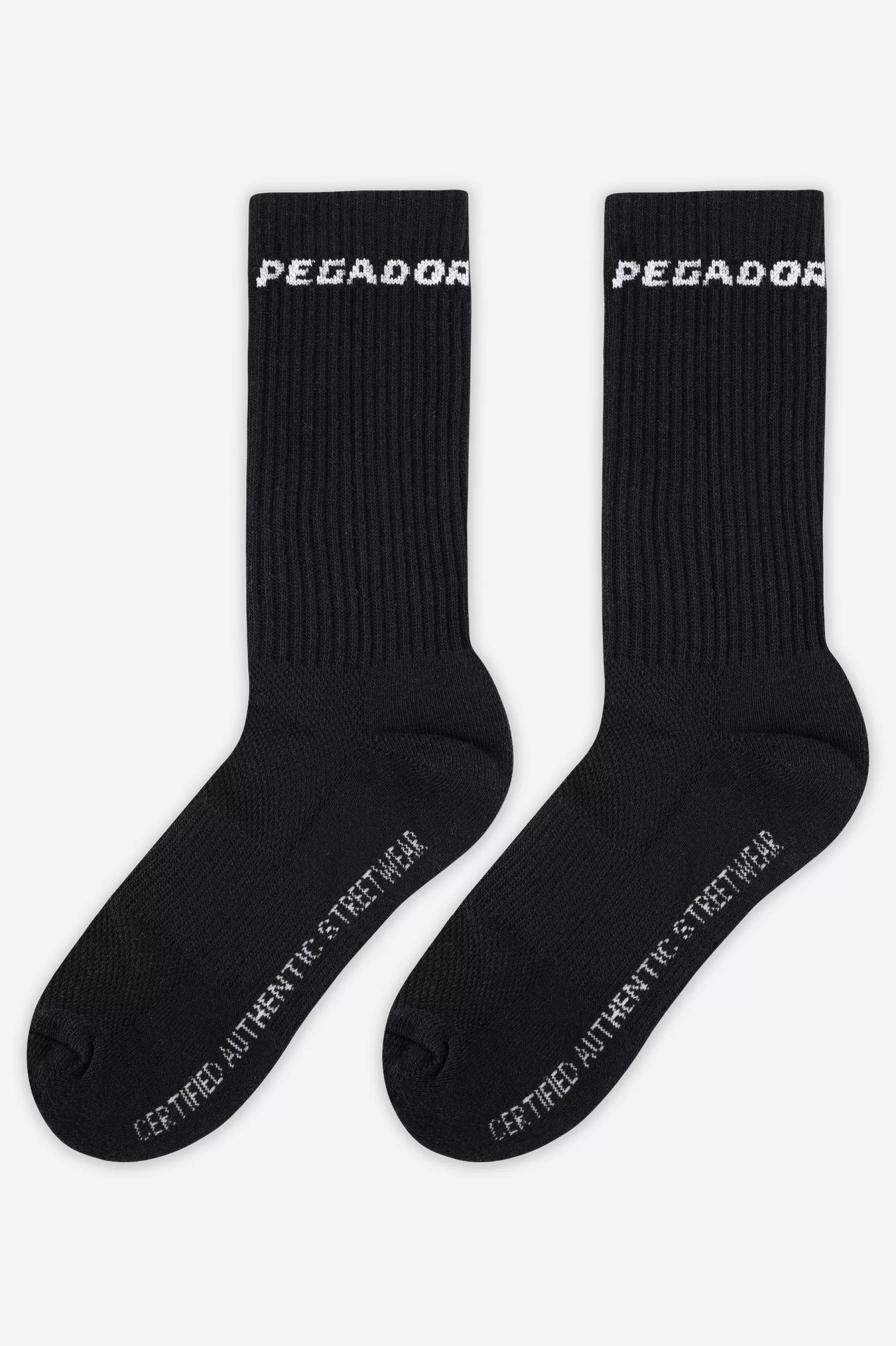 Outlet Pegador Certified Side Logo Socks Black White