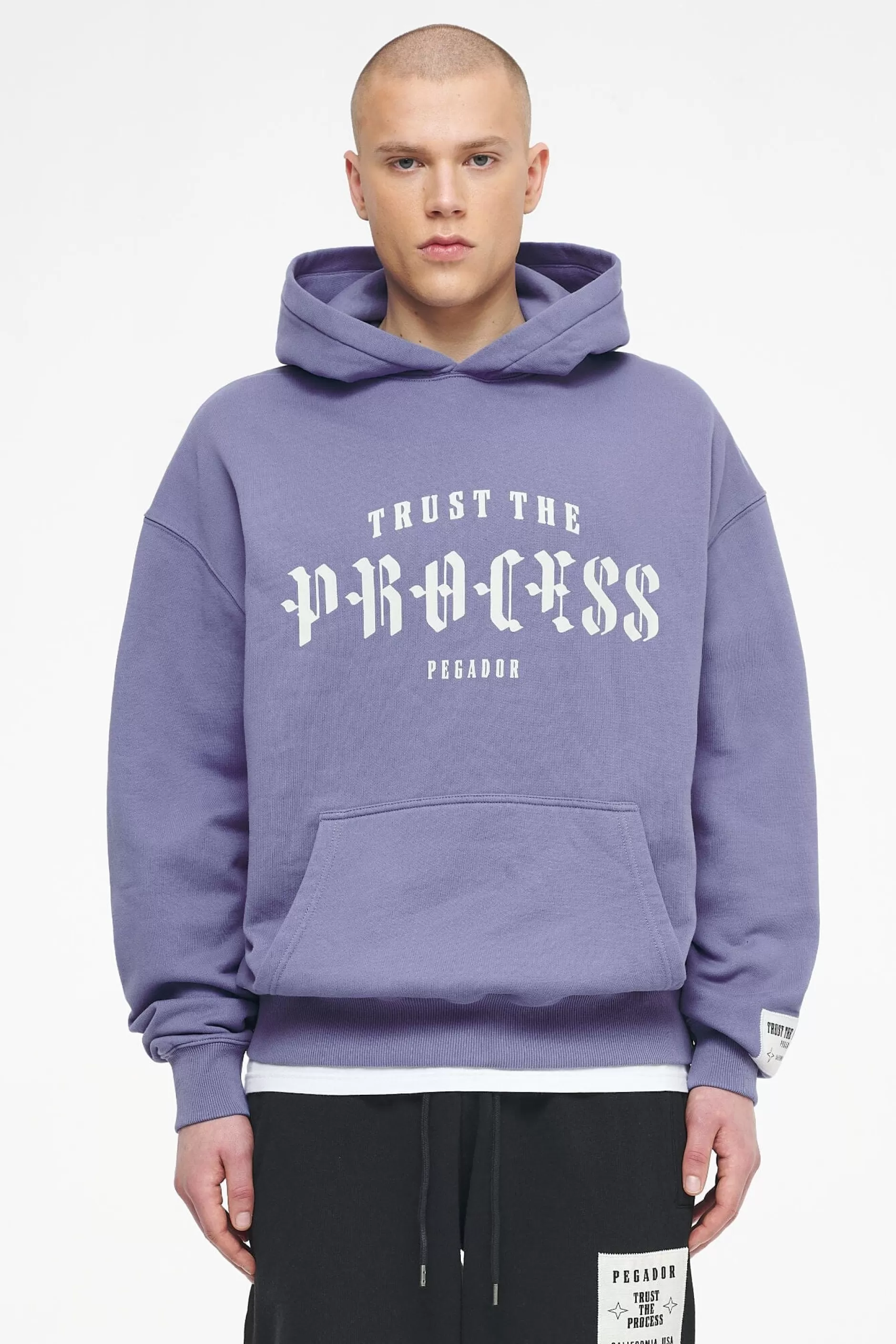 Cheap Pegador Cordova Oversized Hoodie Vintage Washed Magic Violet