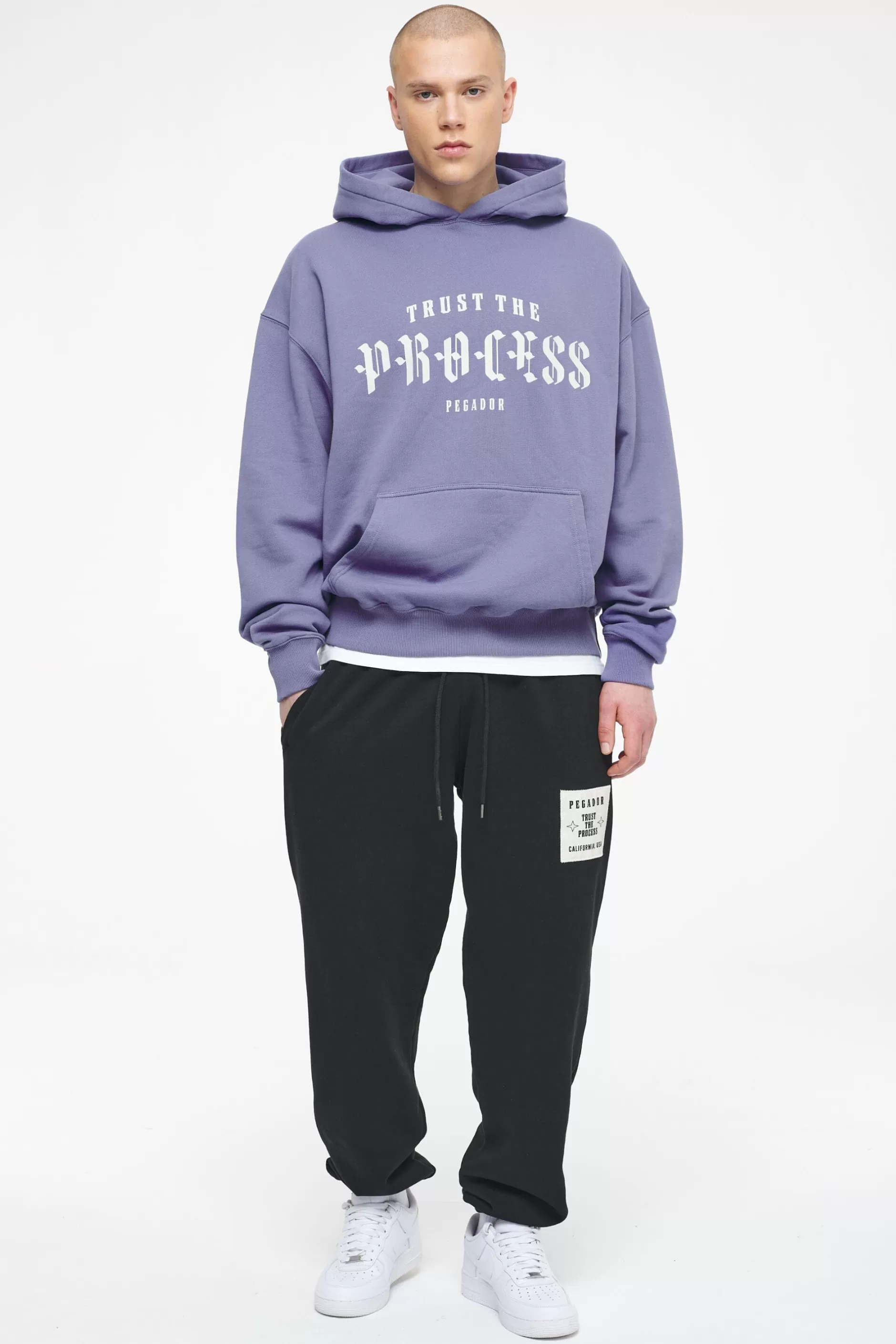 Cheap Pegador Cordova Oversized Hoodie Vintage Washed Magic Violet