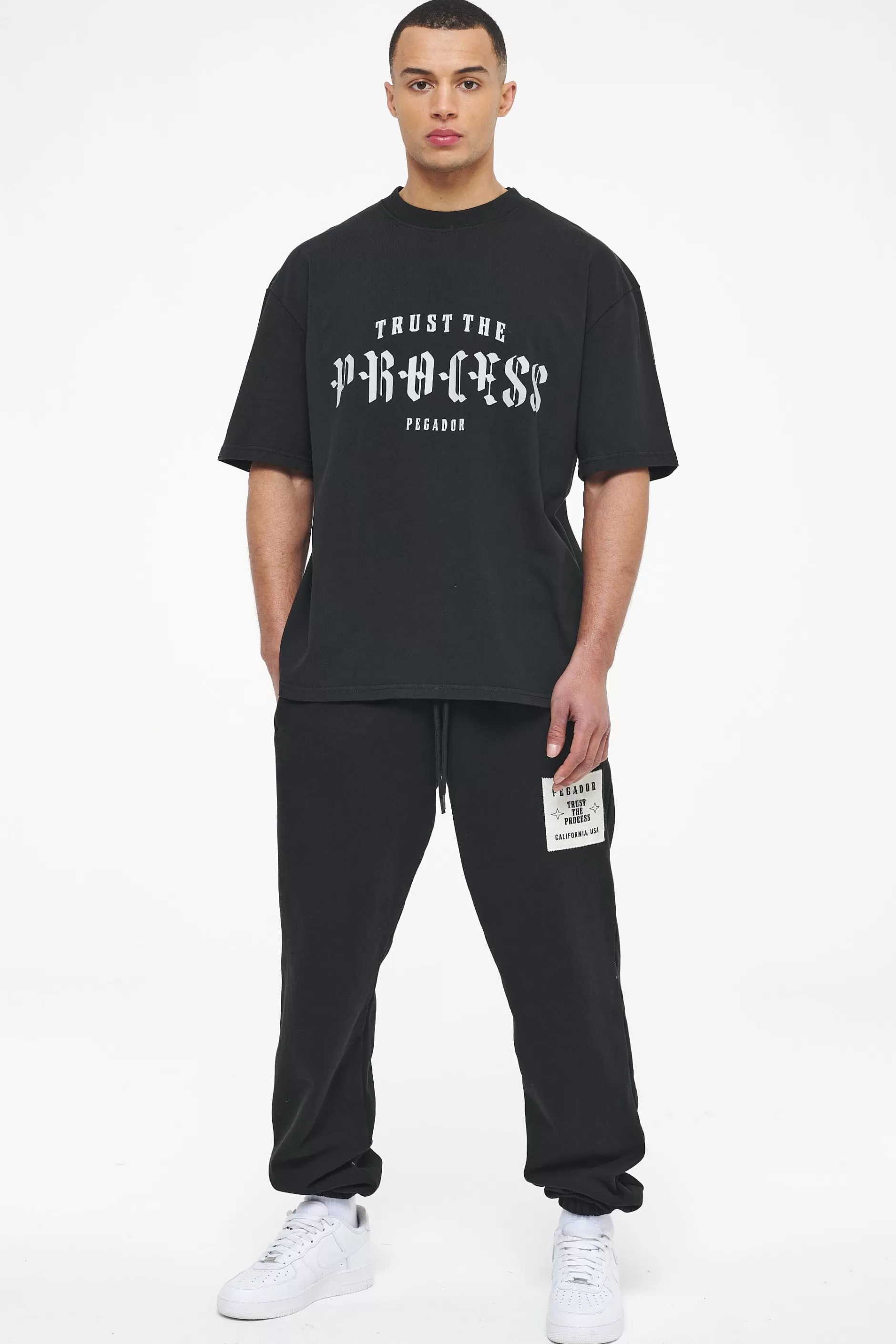 Cheap Pegador Cordova Oversized Tee Vintage Washed Black Ink