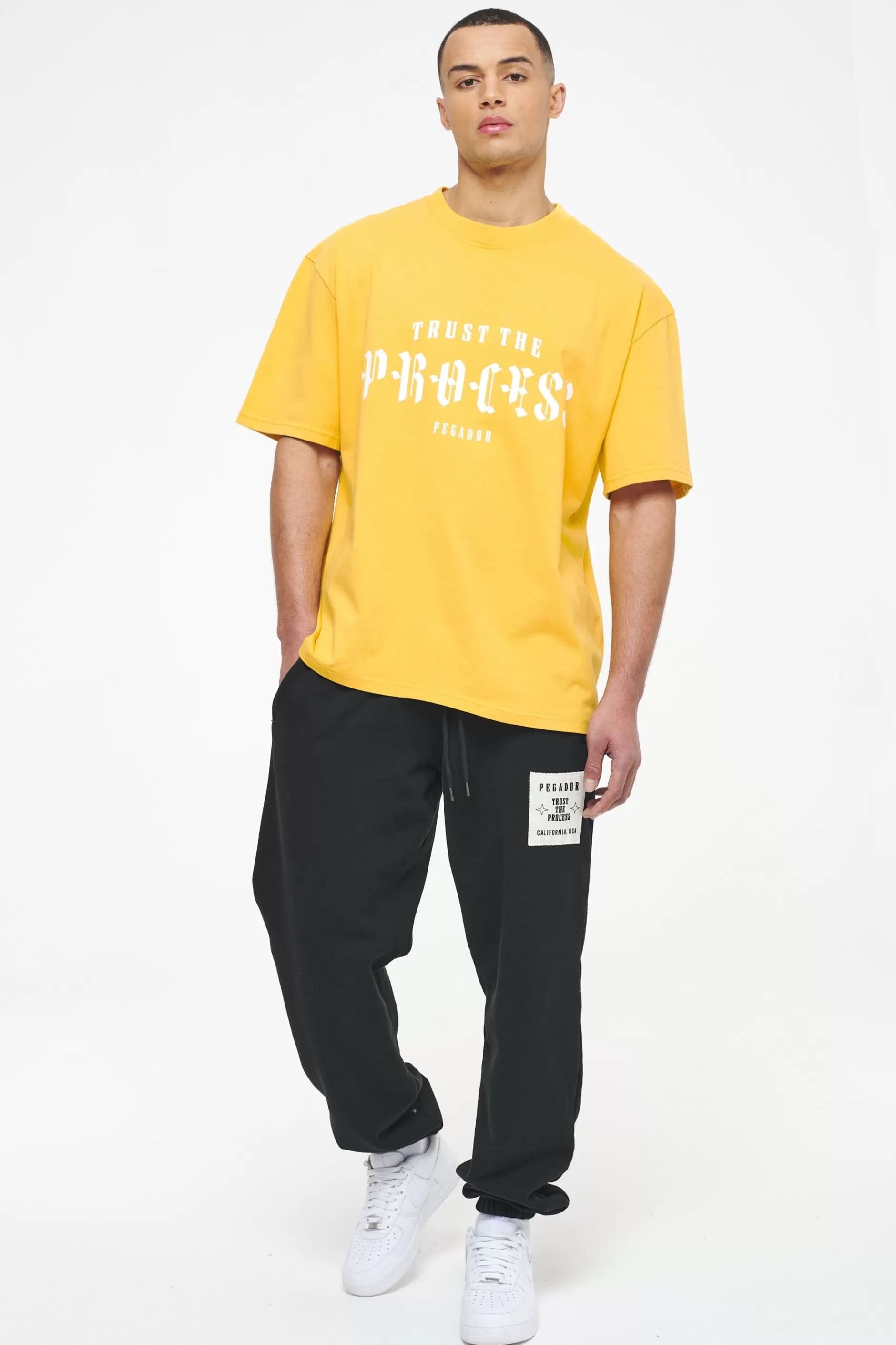 Flash Sale Pegador Cordova Oversized Tee Vintage Washed Solar Yellow