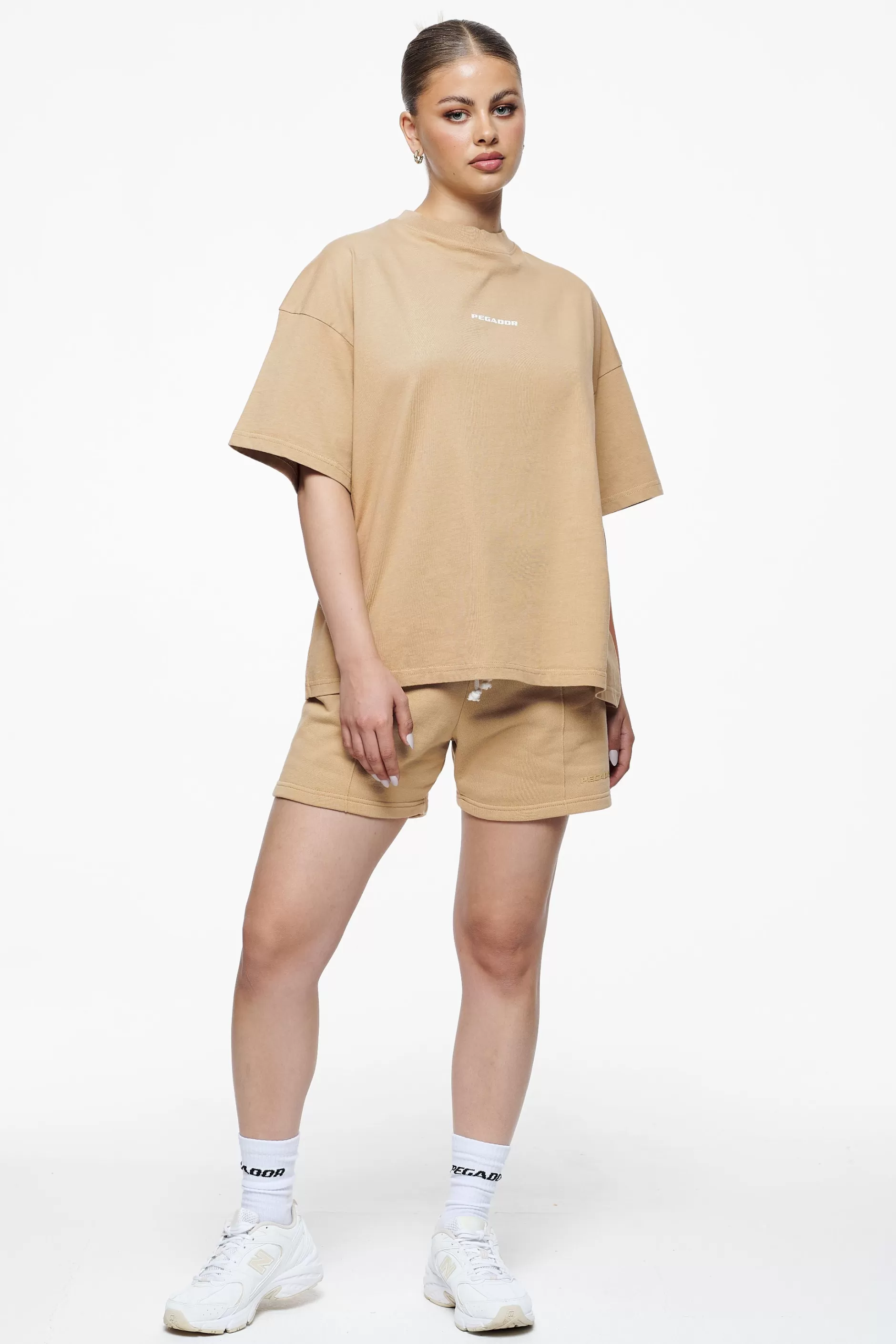 Cheap Pegador Culla Logo Heavy Oversized Tee Vintage Washed Espresso
