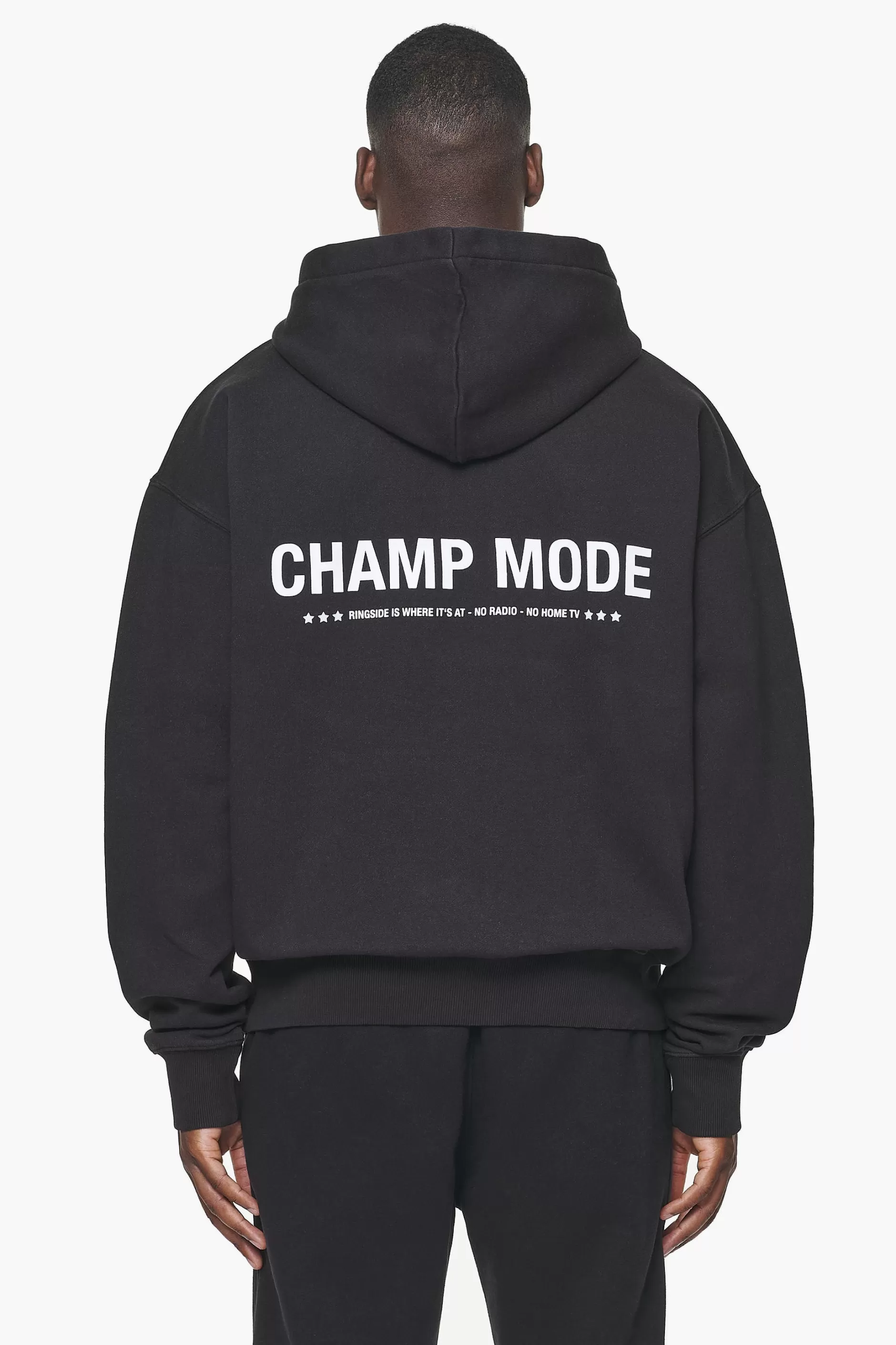 Cheap Pegador Dike Oversized Hoodie Vintage Onyx Black