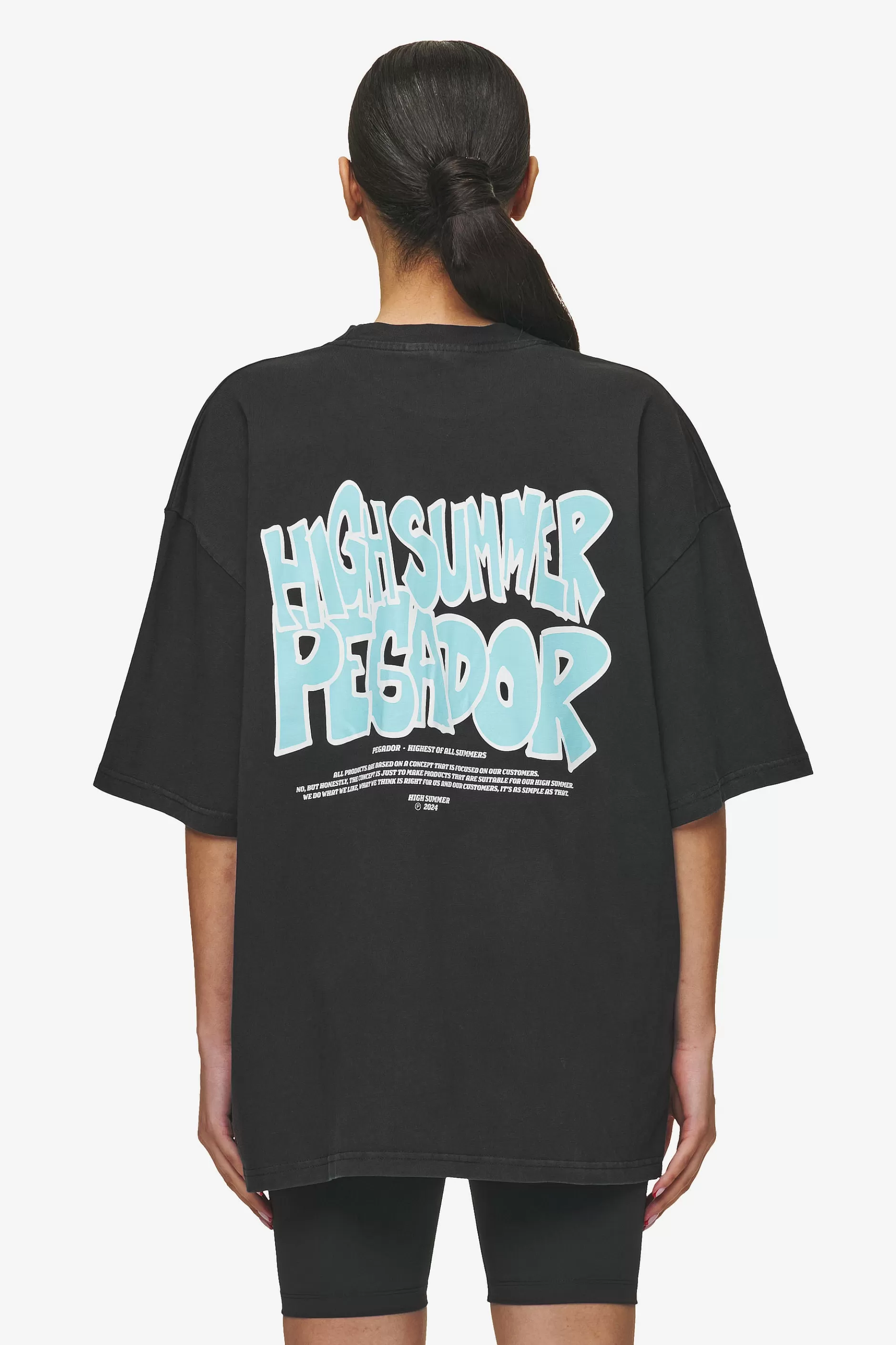 Sale Pegador Farrar Boxy Tee Vintage black