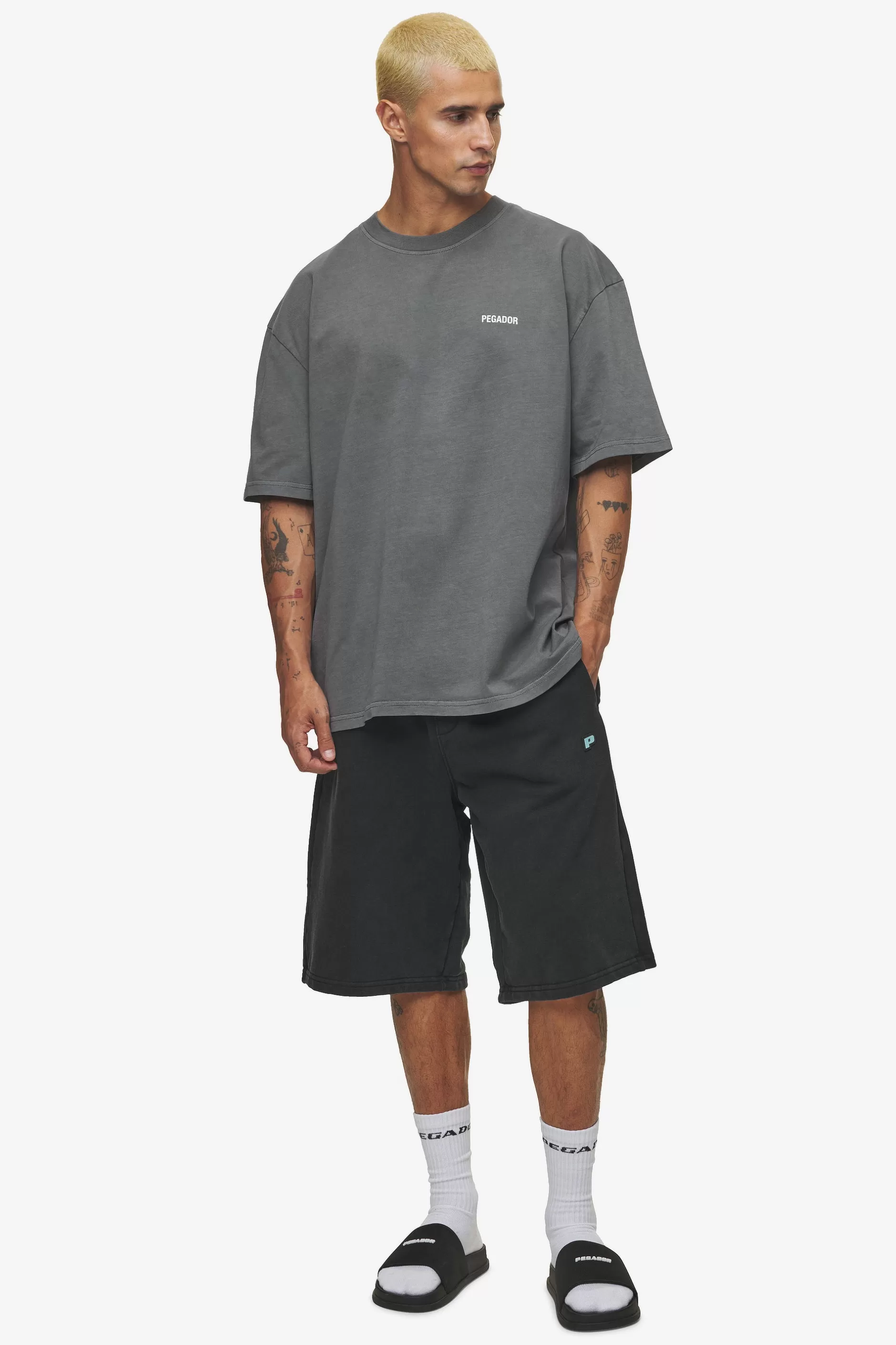 Outlet Pegador Gulati Oversized Tee Vintage Grey