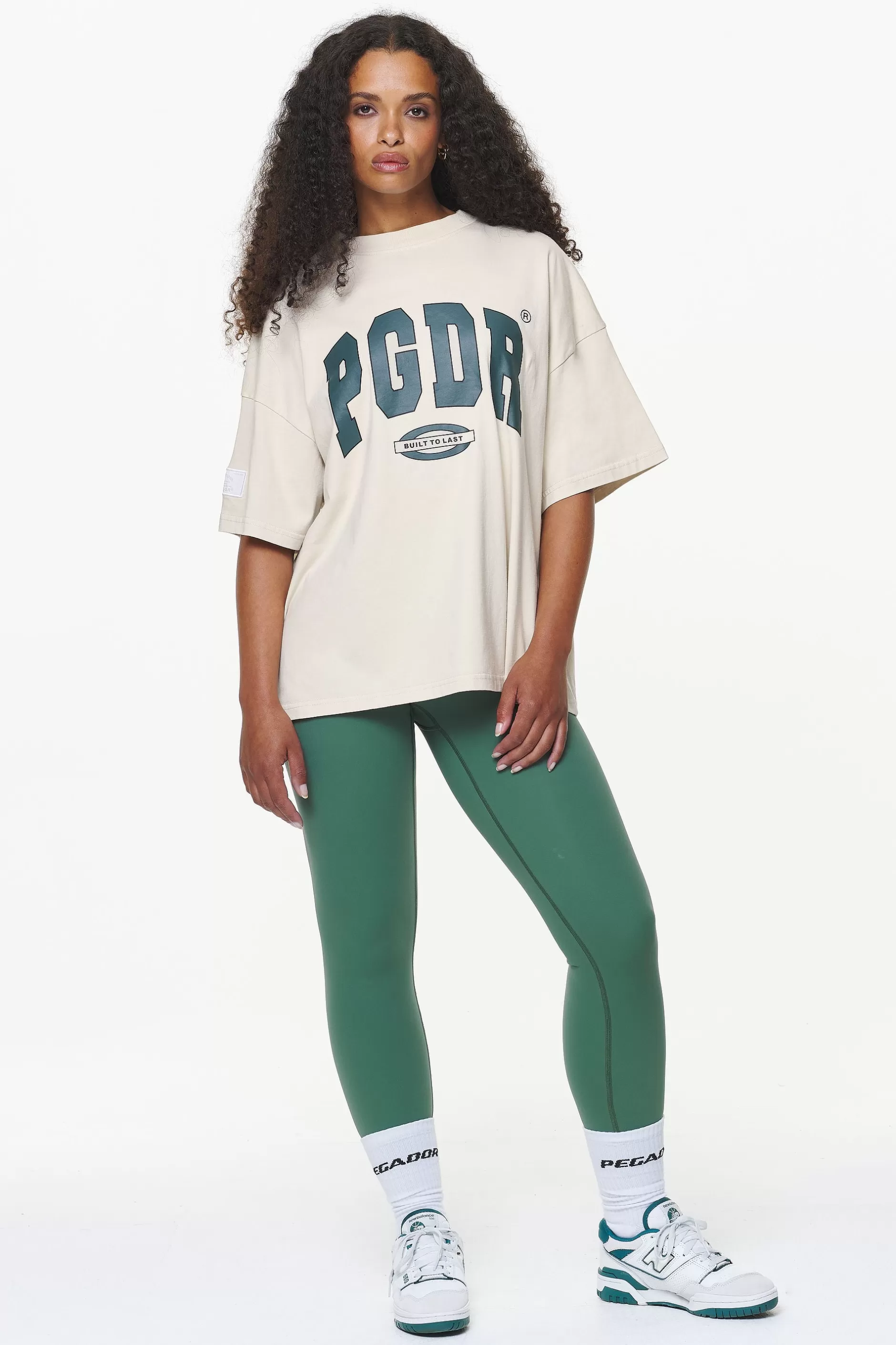 Online Pegador Keats Heavy Oversized Tee Vintage Washed Bone White