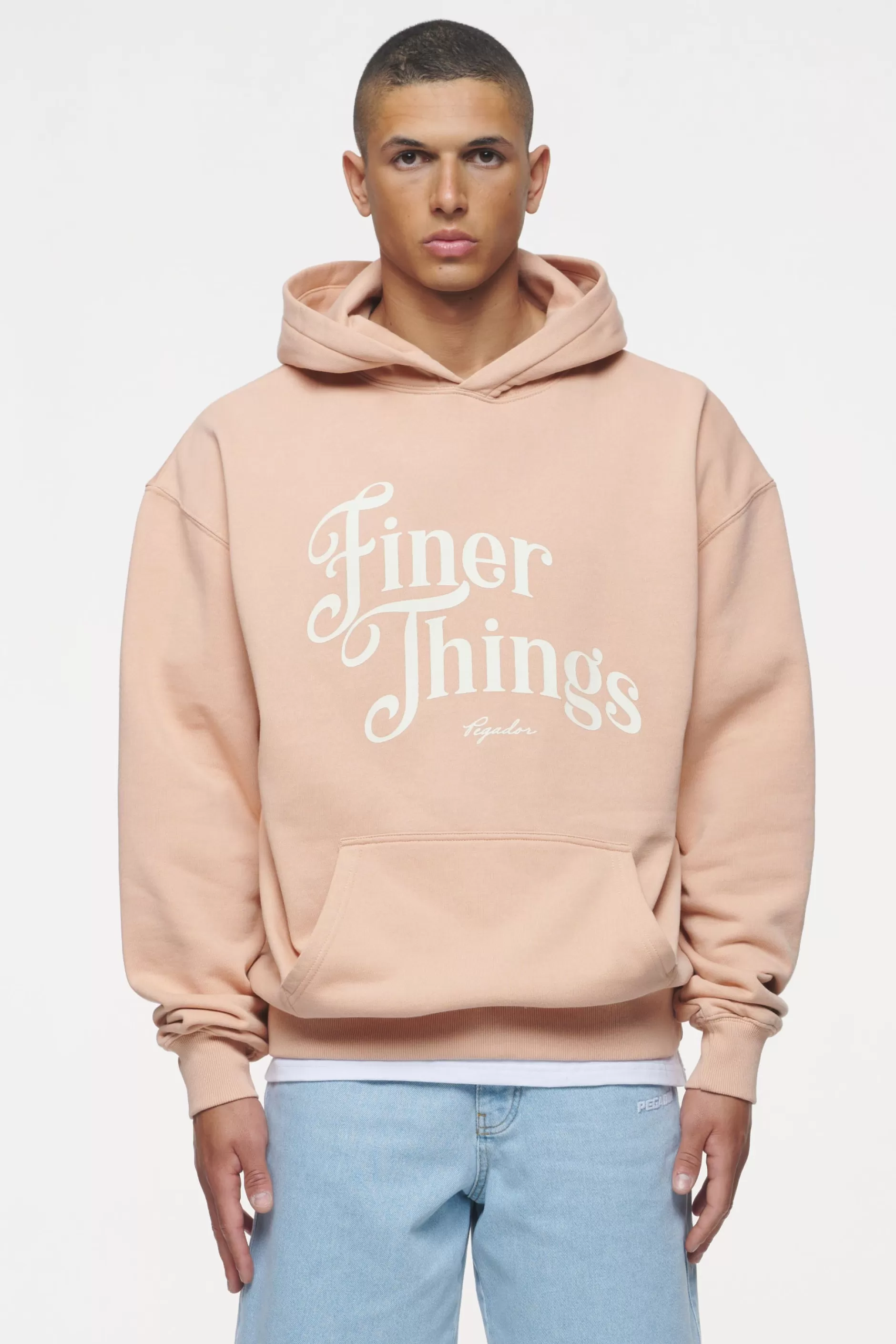 Online Pegador Kirk Oversized Hoodie Vintage Washed Tuscan Rose