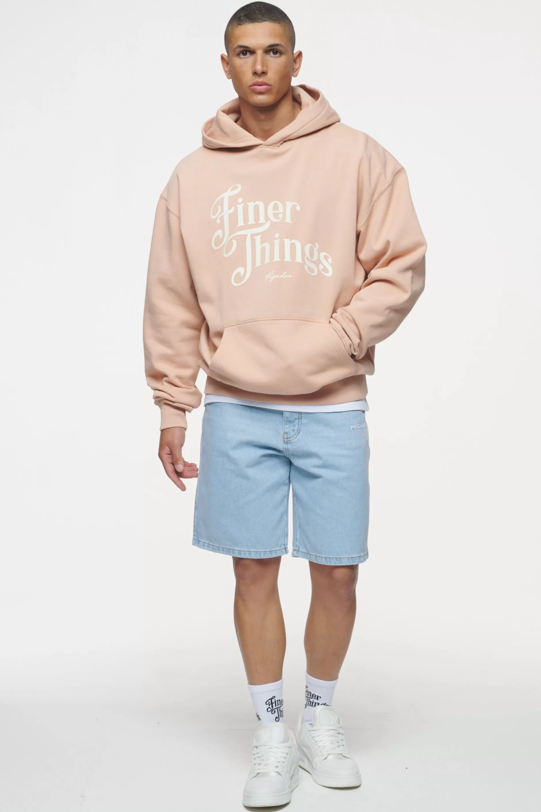 Online Pegador Kirk Oversized Hoodie Vintage Washed Tuscan Rose
