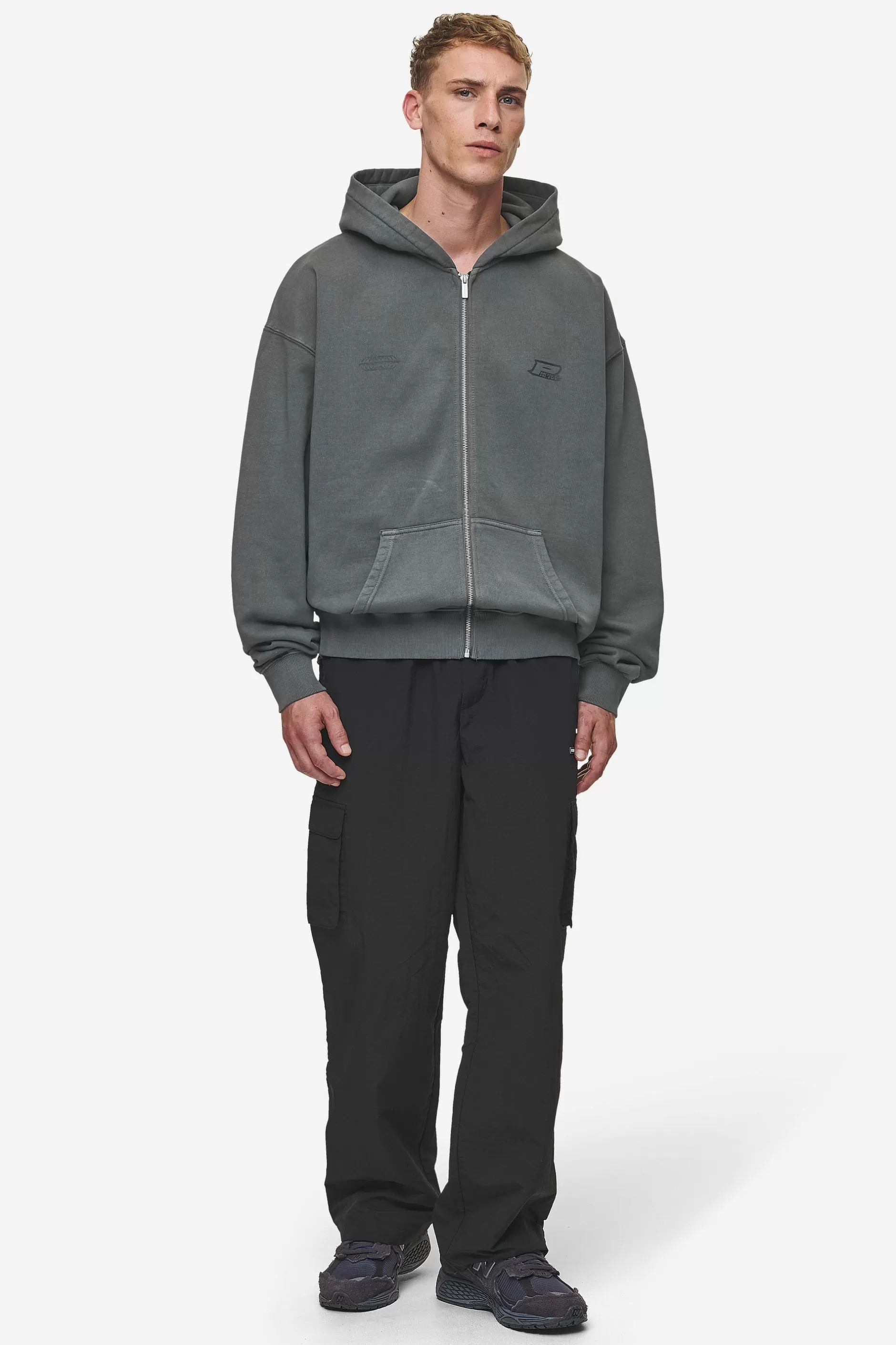Flash Sale Pegador Lance Oversized Sweat Jacket Vintage Anthracite