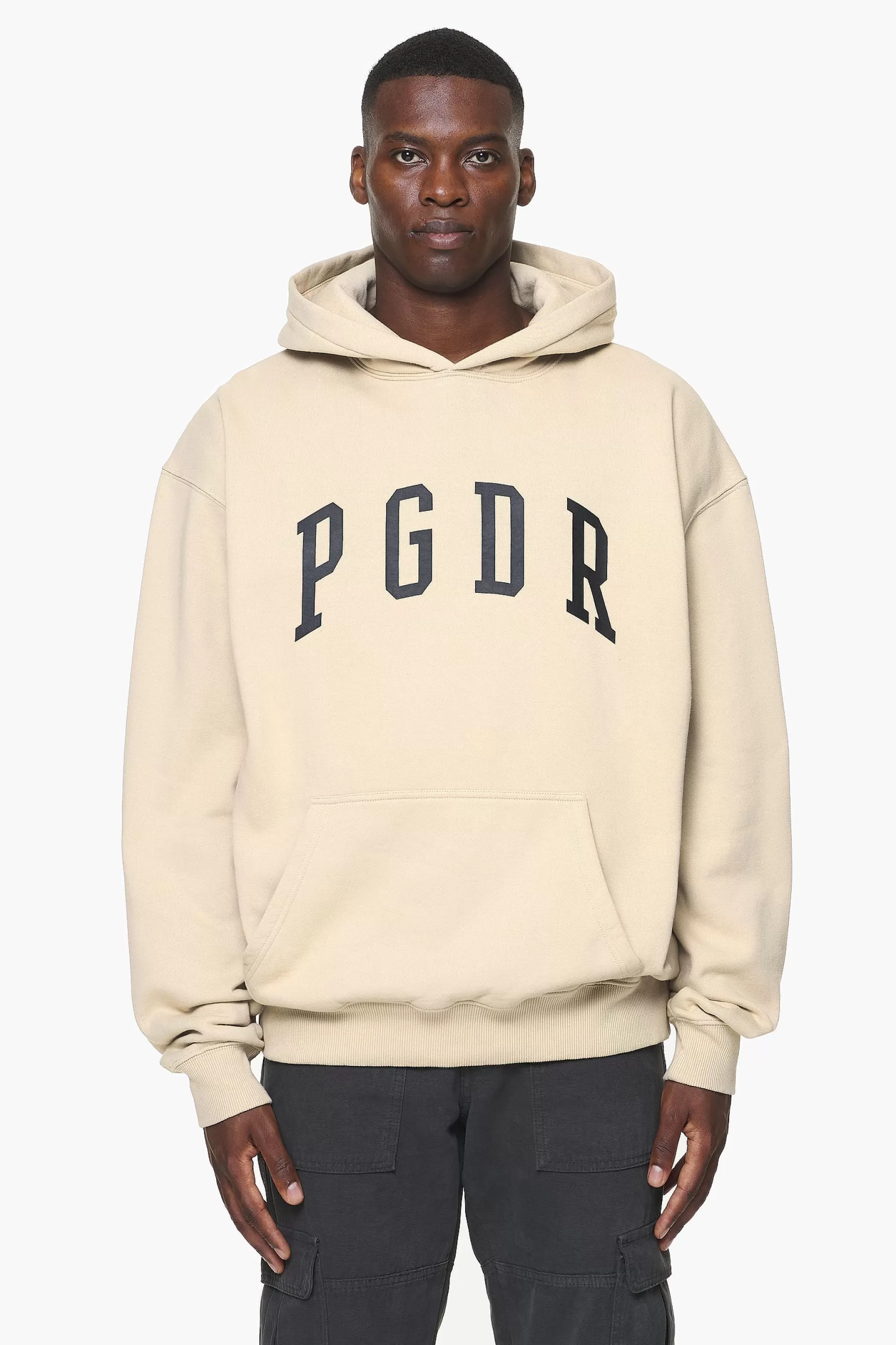 Fashion Pegador Layton Oversized Hoodie Vintage Washed Kingdom Beige