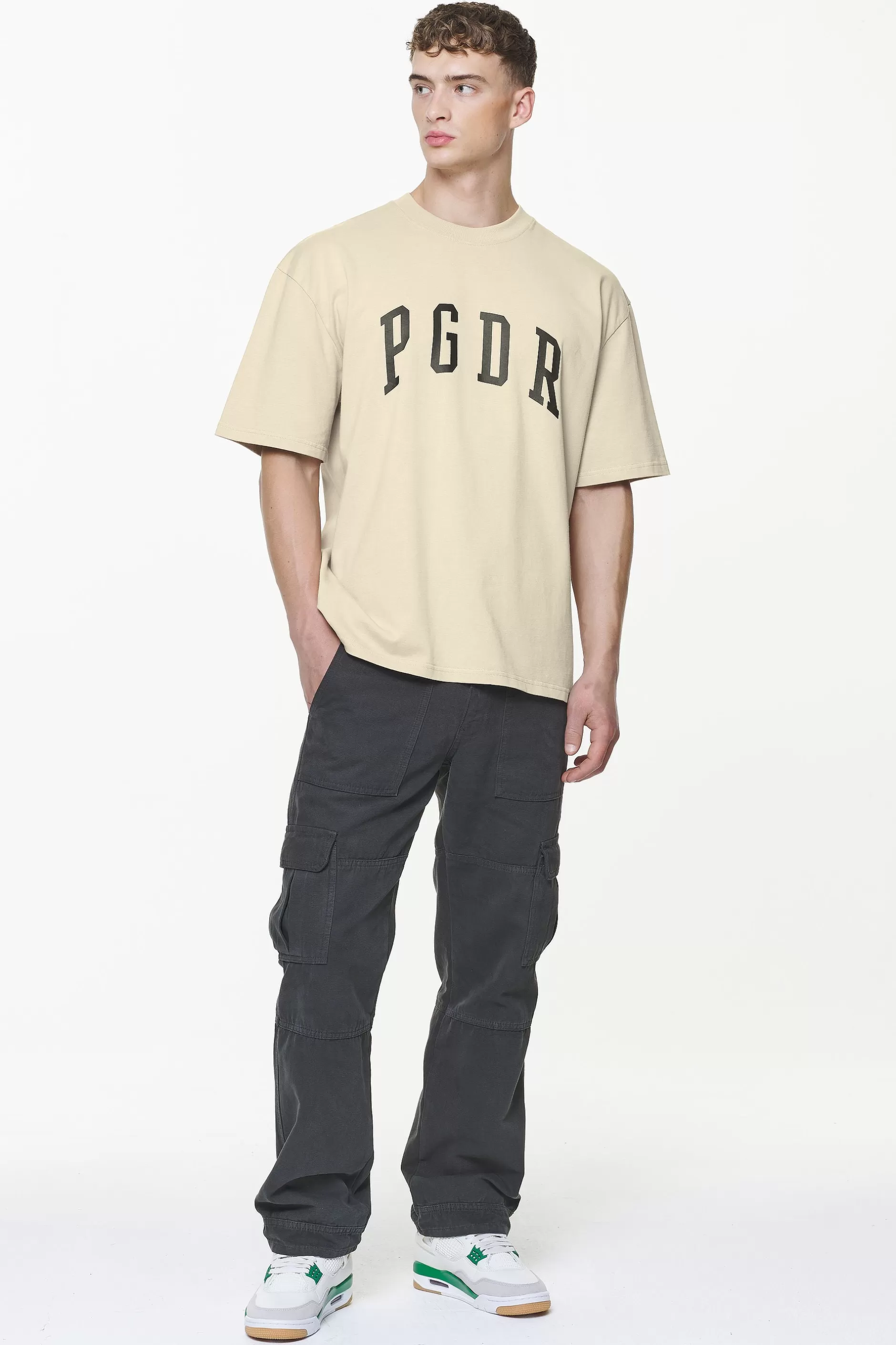 Sale Pegador Layton Oversized Tee Vintage Washed Kingdom Beige