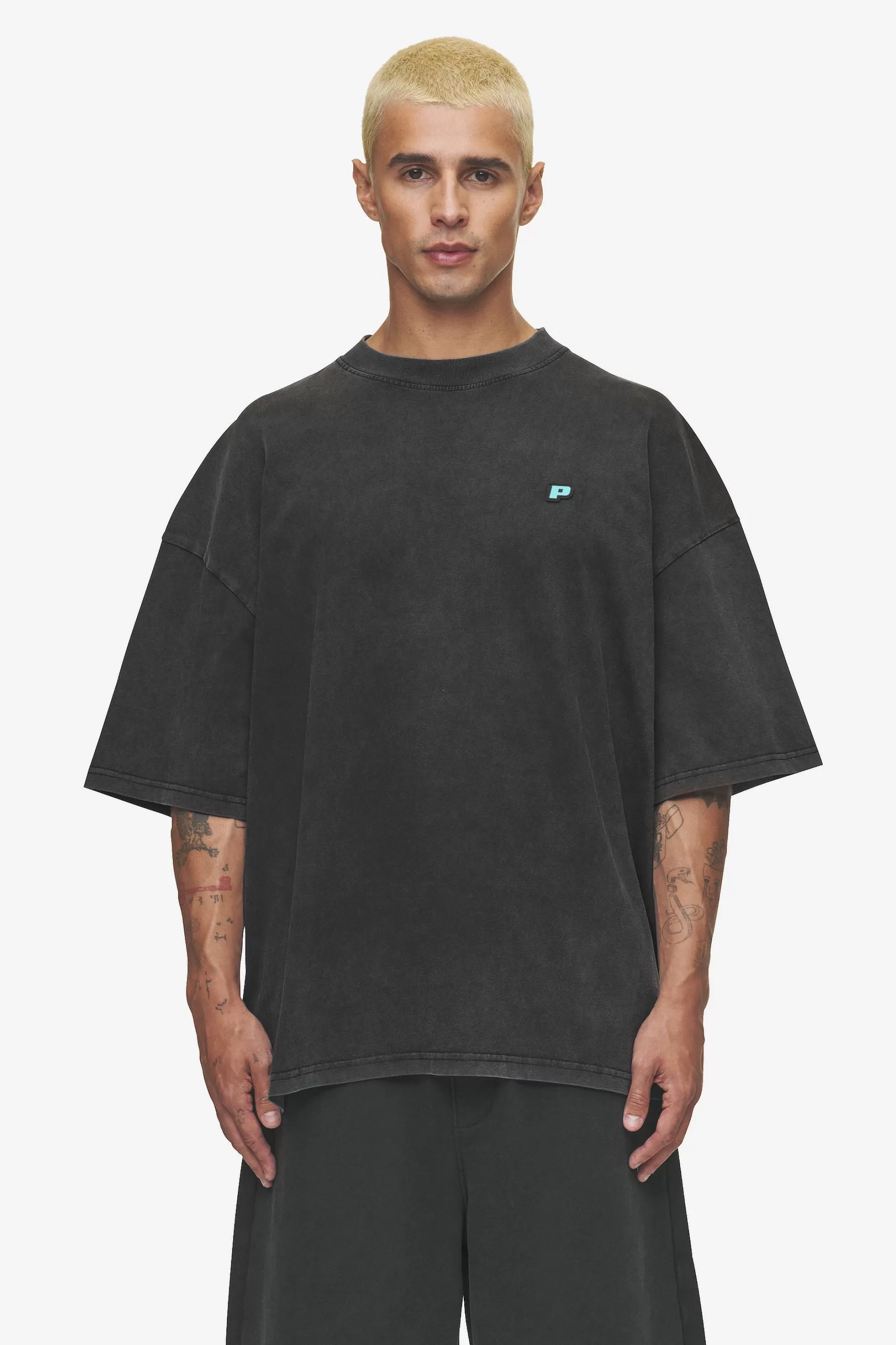 Flash Sale Pegador Leono Boxy Tee Sky Blue Gum Vintage black