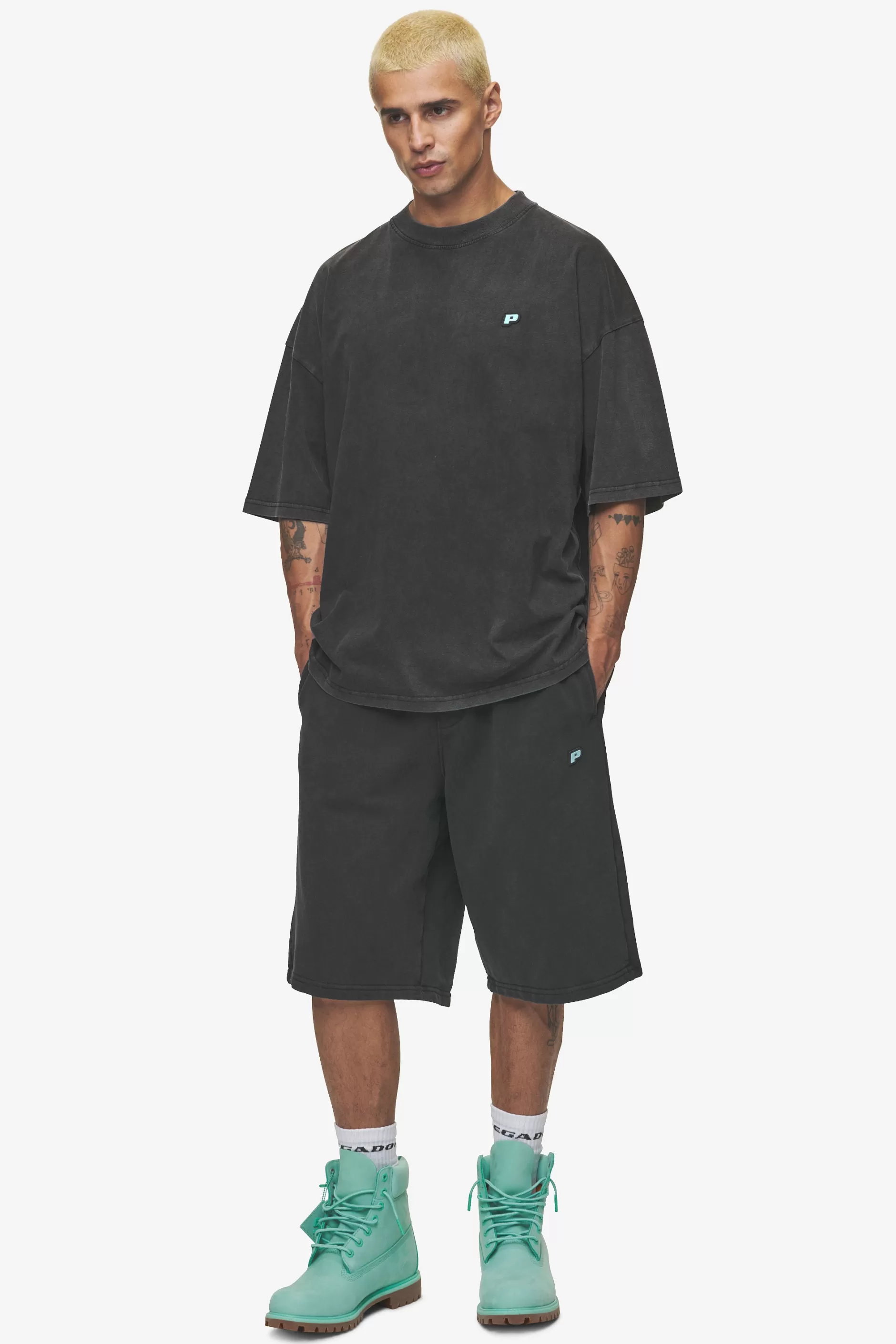 Flash Sale Pegador Leono Boxy Tee Sky Blue Gum Vintage black