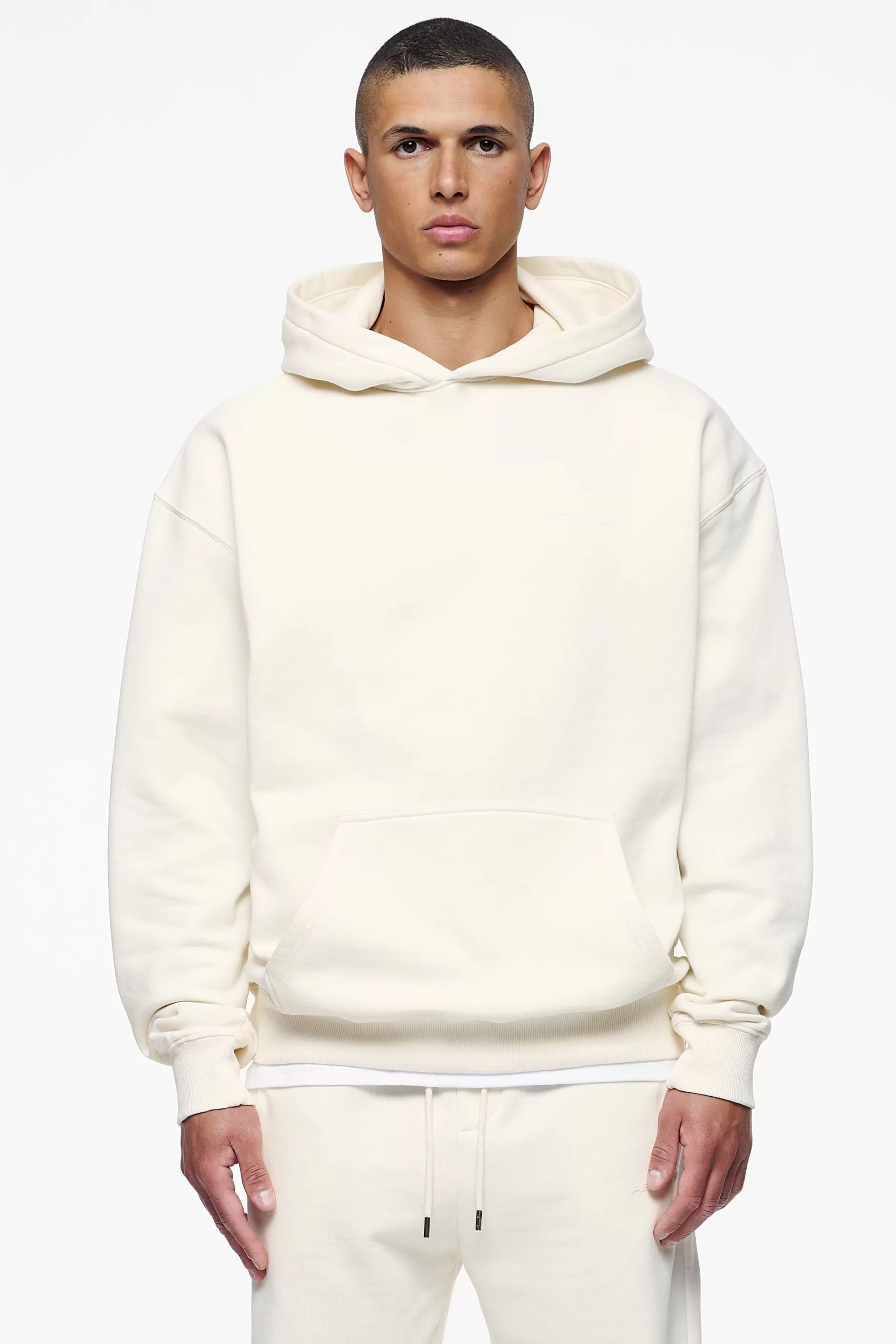 Sale Pegador Logo Oversized Hoodie Gum Vintage washed unbleached