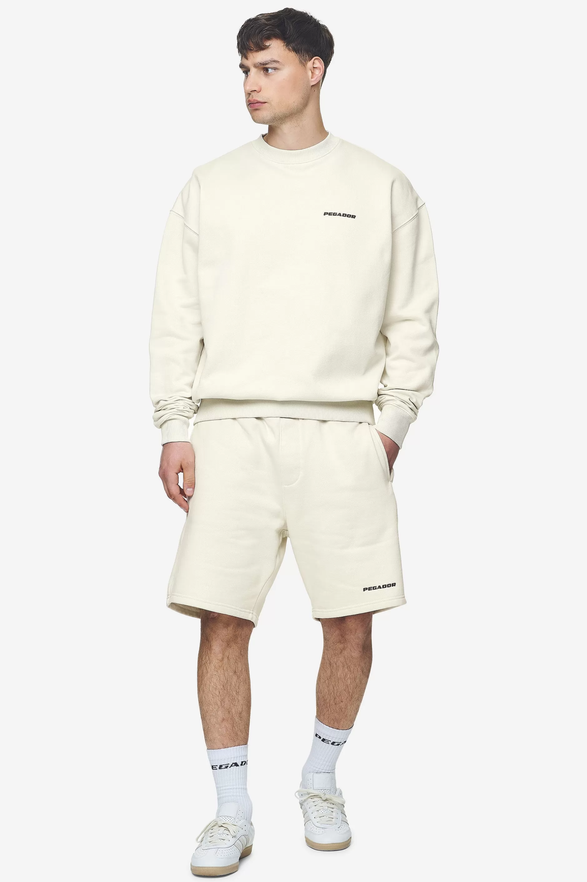 Cheap Pegador Logo Oversized Sweater Black Gum Washed salty cream