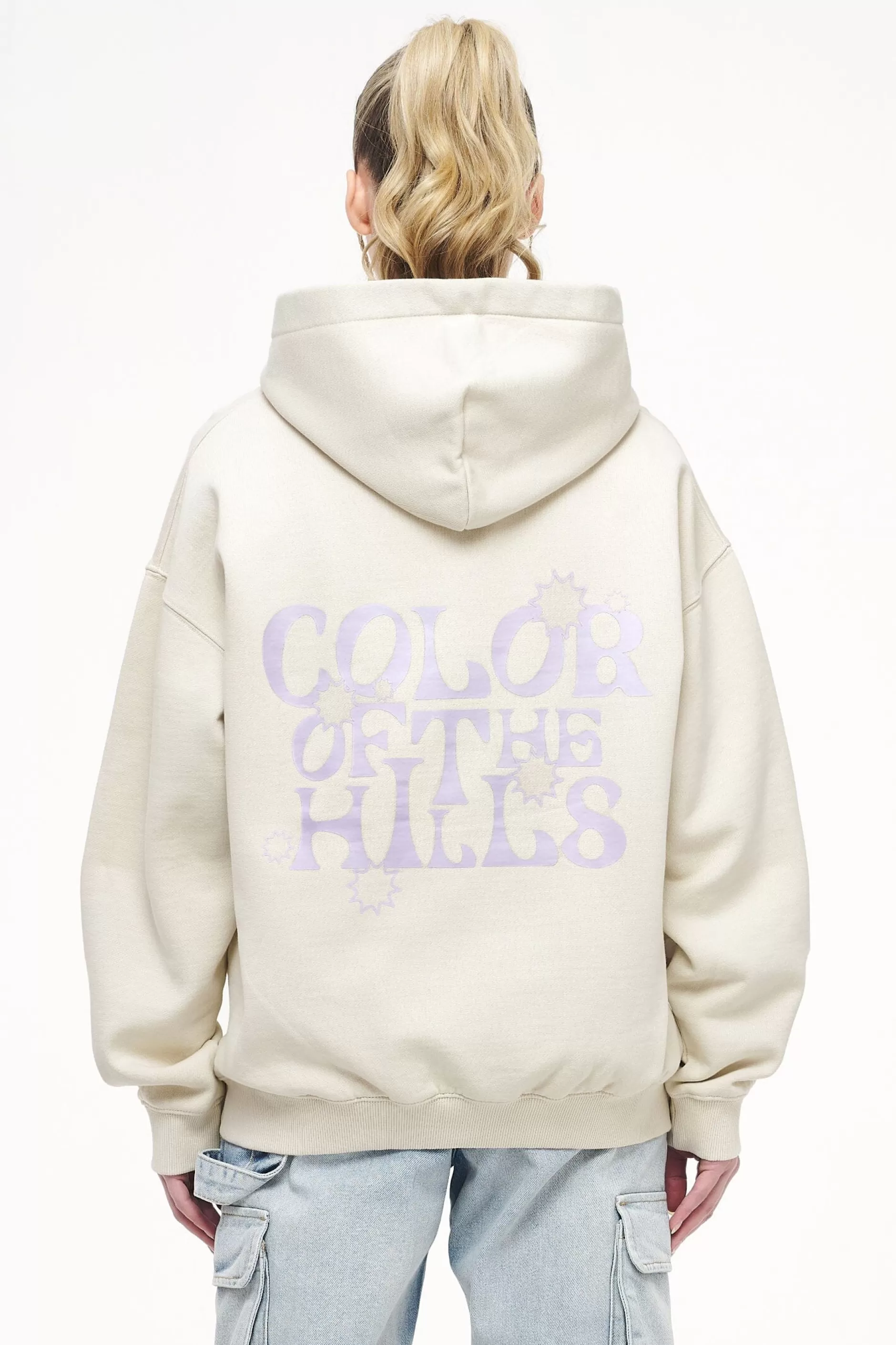 Clearance Pegador Lola Oversized Hoodie Vintage Washed Angels Cream
