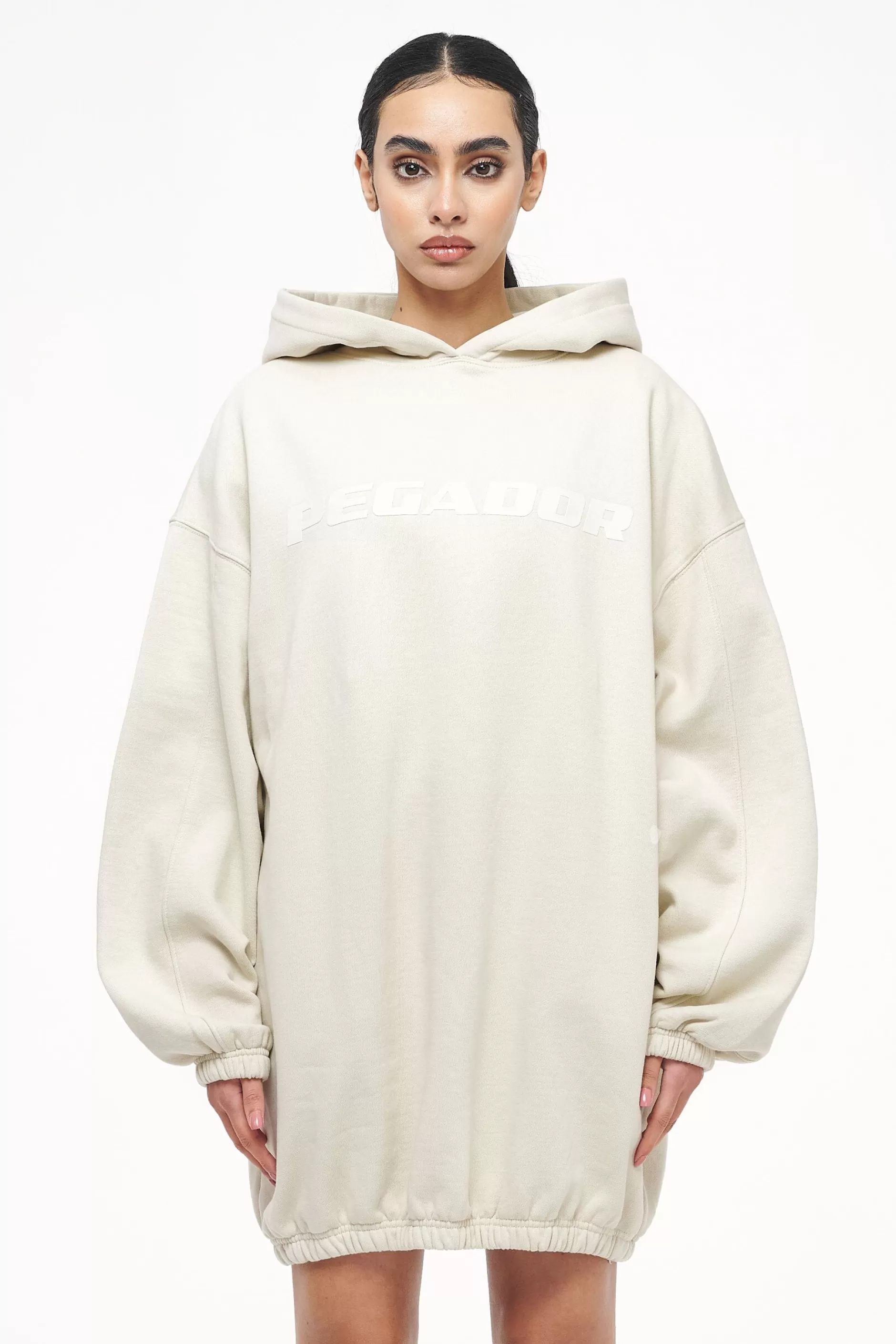 Discount Pegador Lulea Oversized Hoodie Dress Vintage Washed Angels Cream