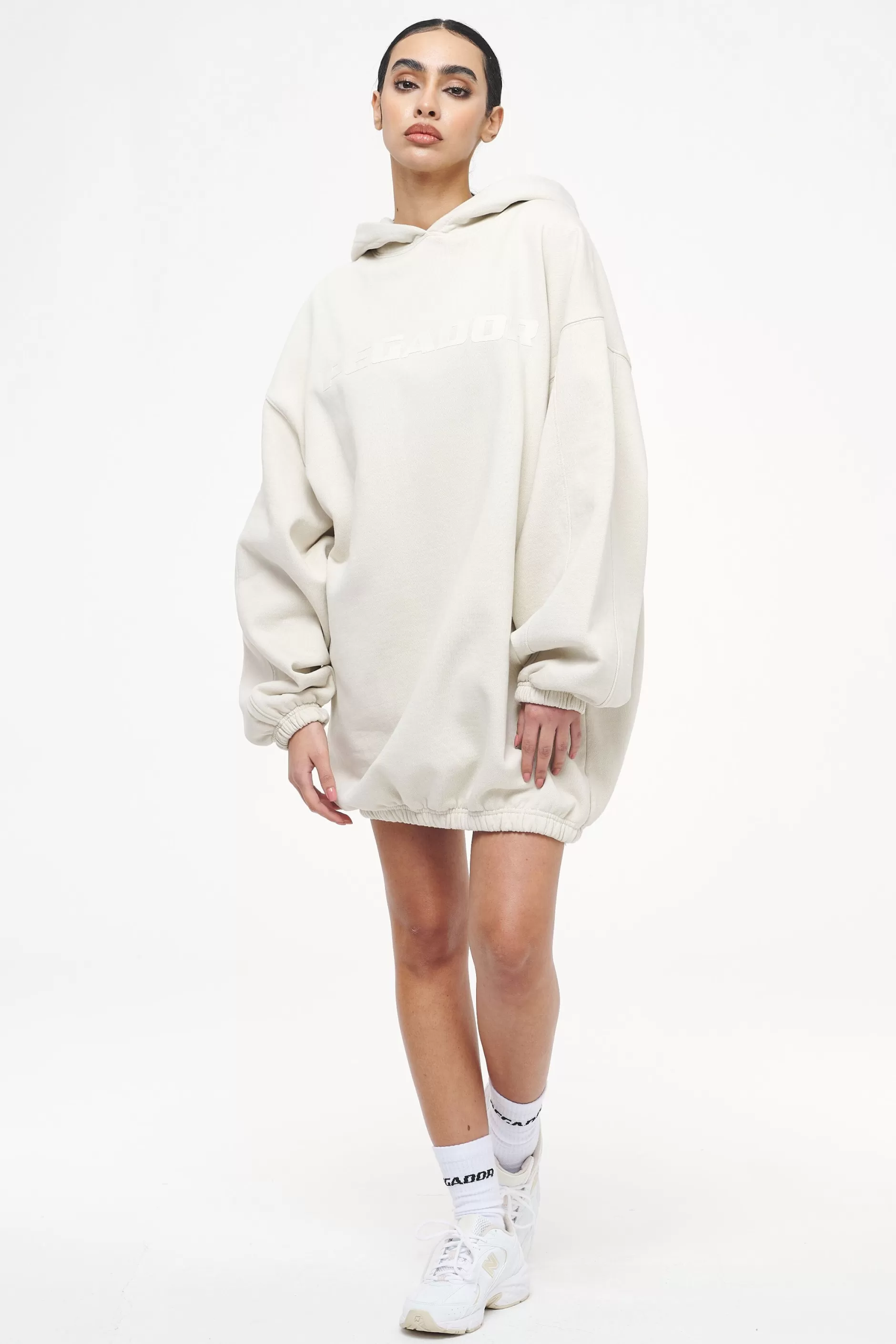 Discount Pegador Lulea Oversized Hoodie Dress Vintage Washed Angels Cream