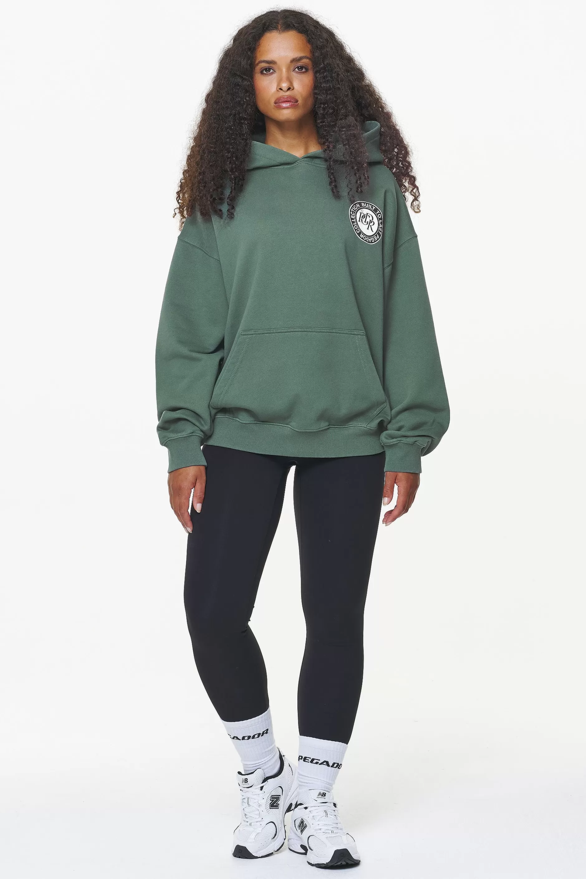 Sale Pegador Lydney Oversized Hoodie Vintage Washed Garden Green