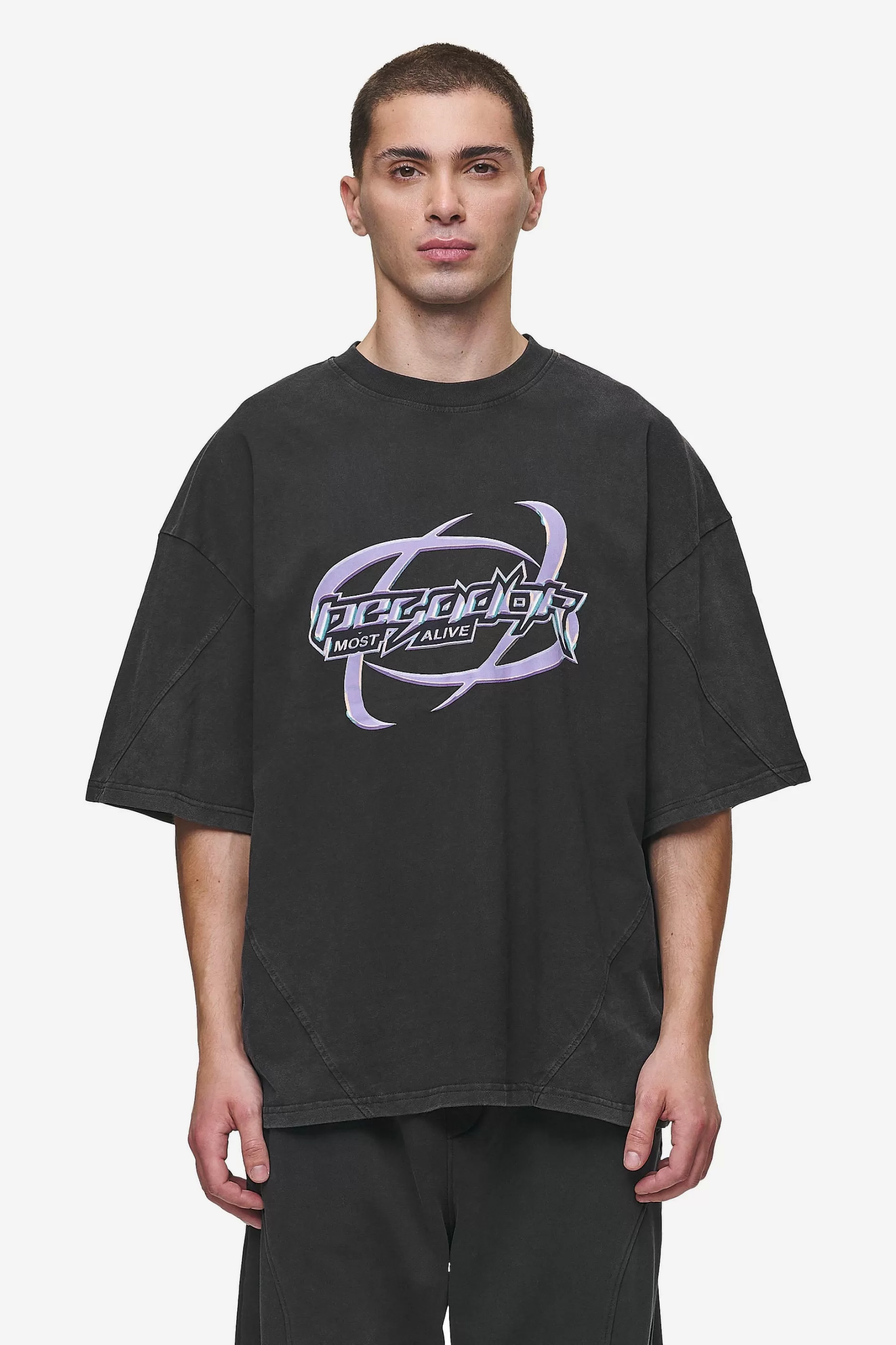 Fashion Pegador Mill Boxy Tee Vintage Black