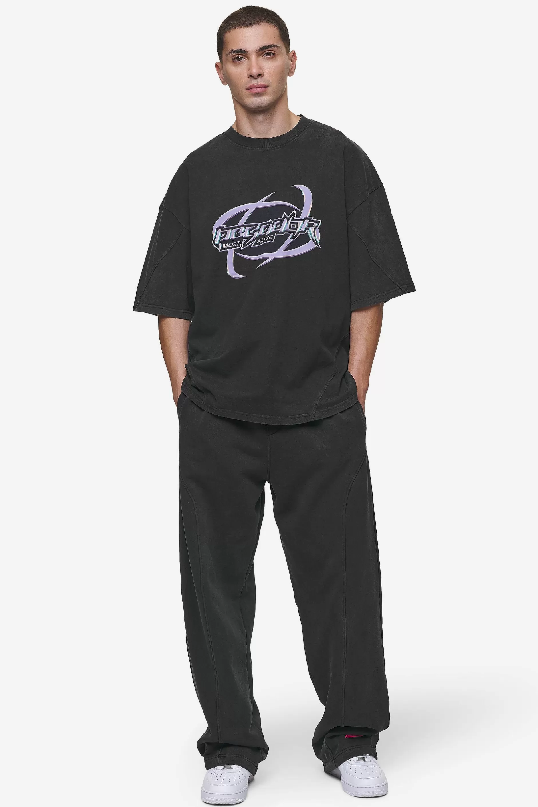 Fashion Pegador Mill Boxy Tee Vintage Black