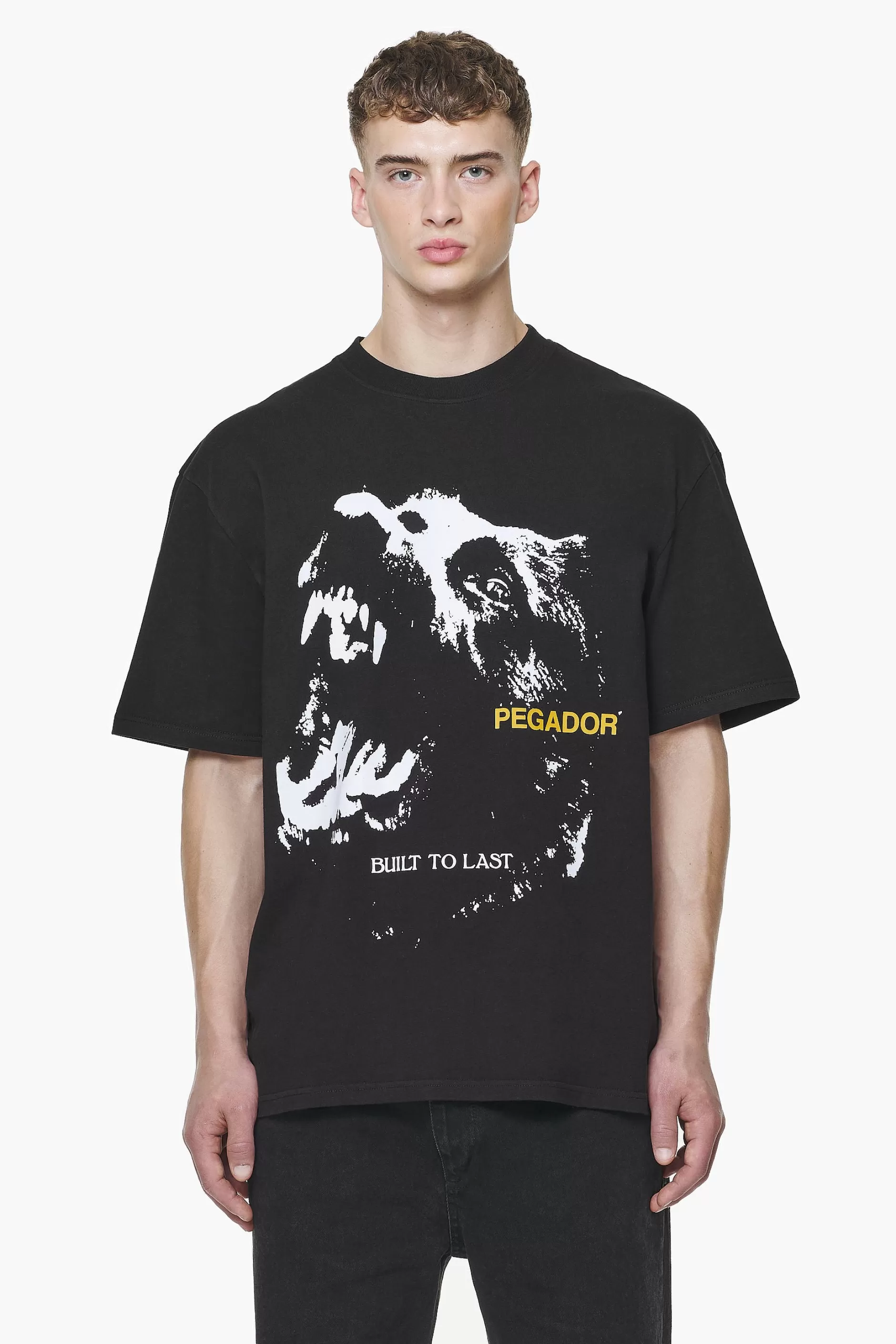 Discount Pegador Nether Oversized Tee Vintage Washed Onyx Black