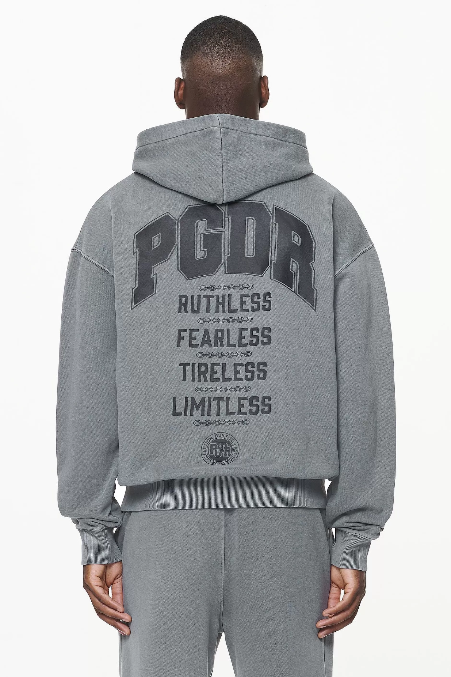 Fashion Pegador Orsett Oversized Sweat Jacket Vintage Grey