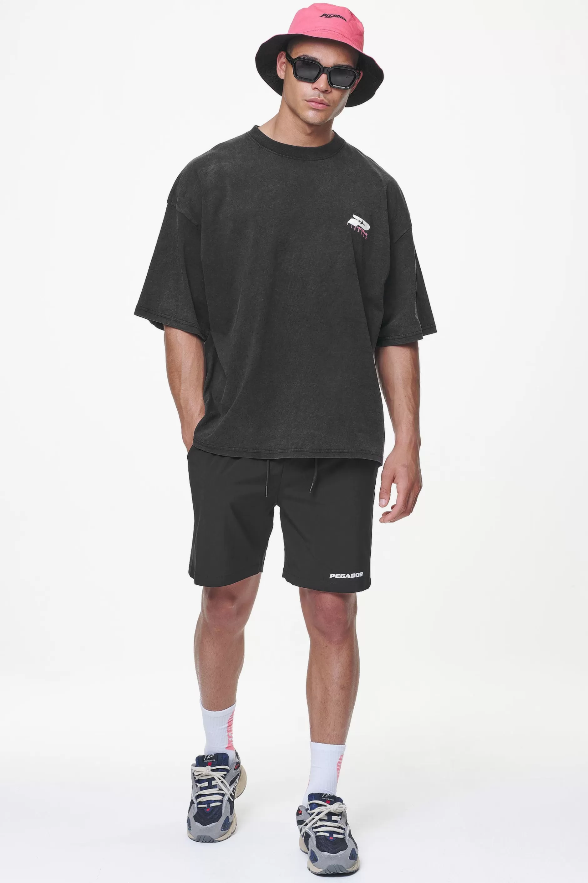 Outlet Pegador Pearce Boxy Tee Vintage Black