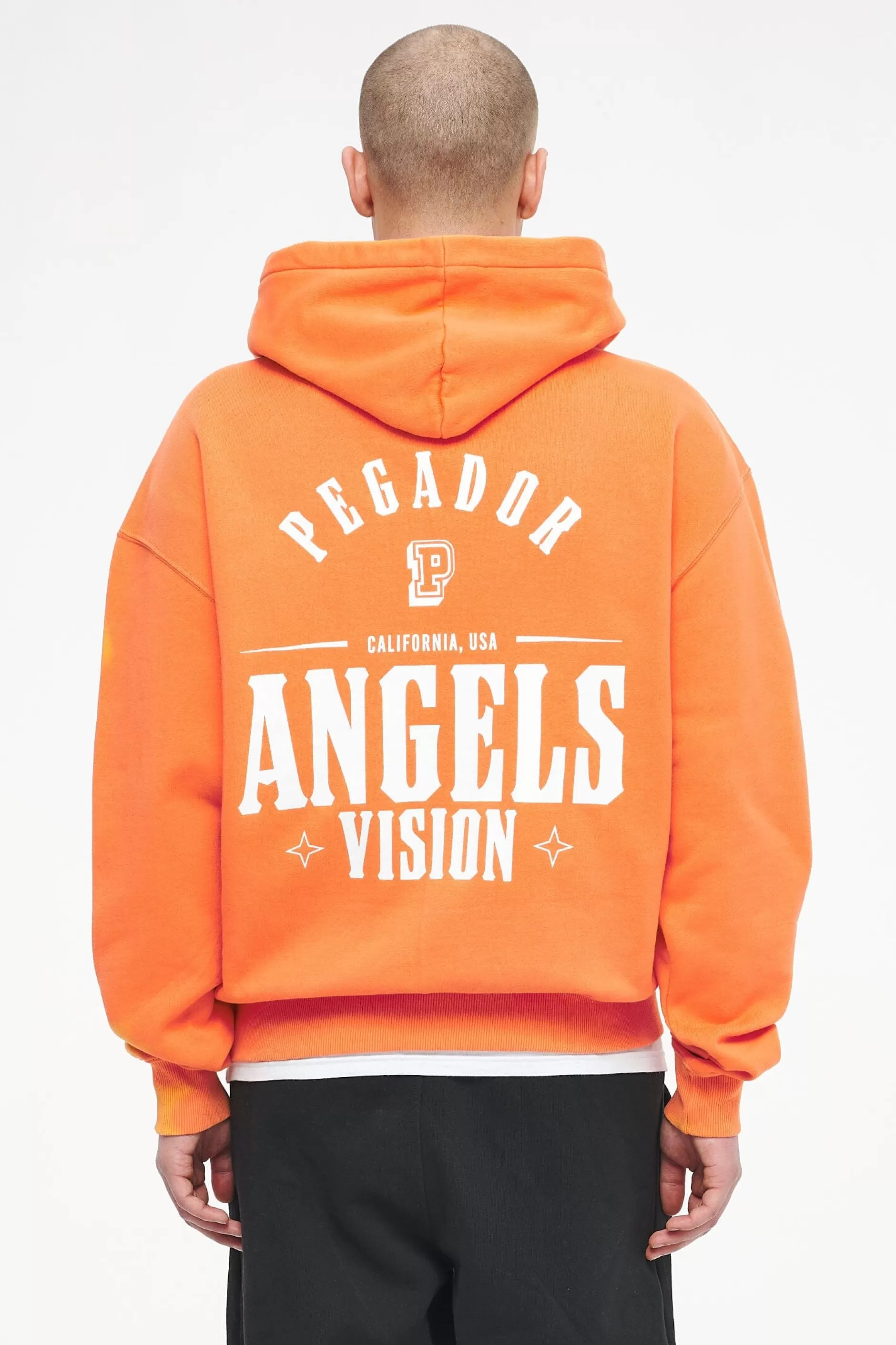 Outlet Pegador Salal Oversized Hoodie Vintage Washed Sunrise Orange