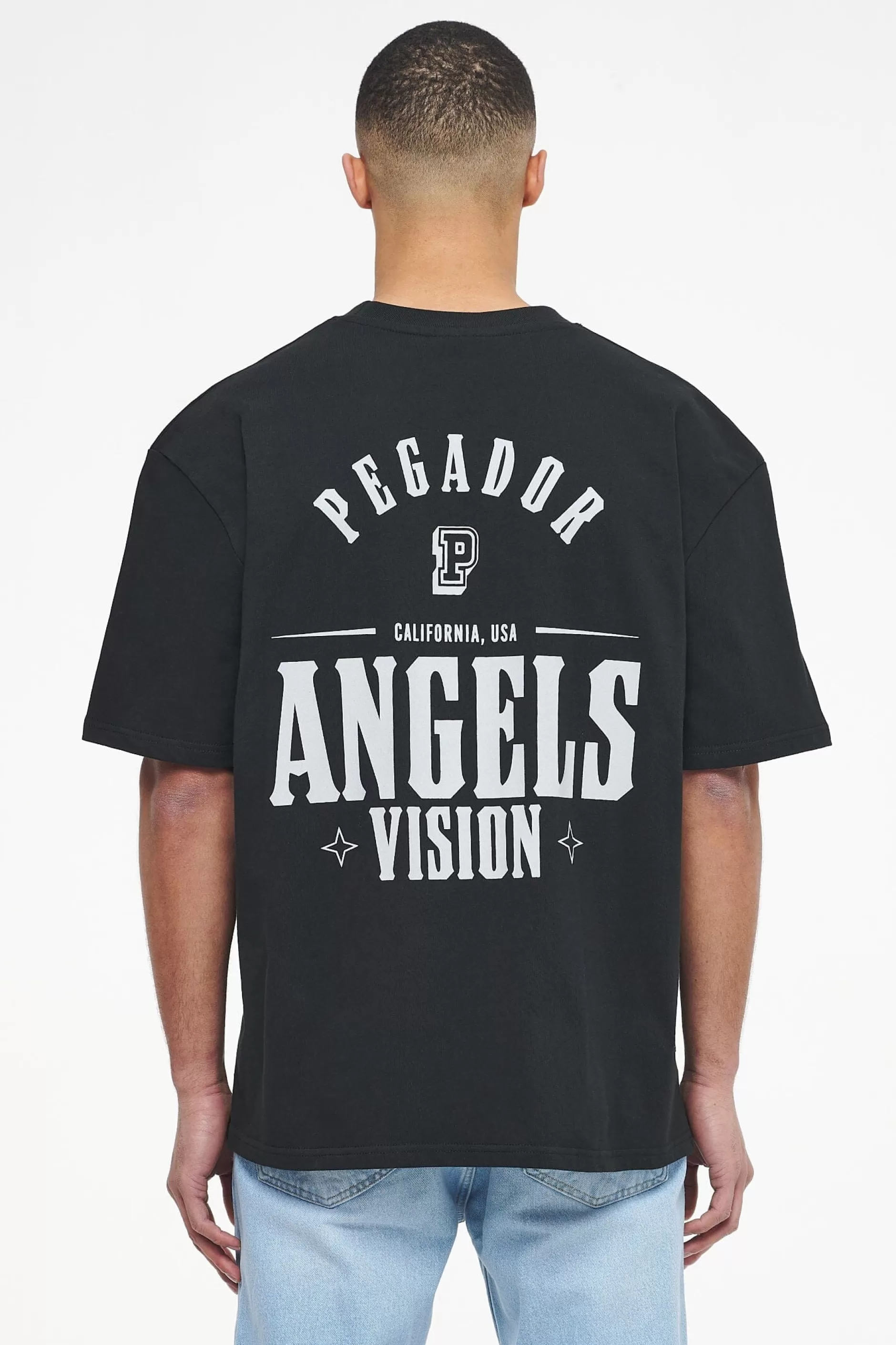 New Pegador Salal Oversized Tee Vintage Washed Black Ink