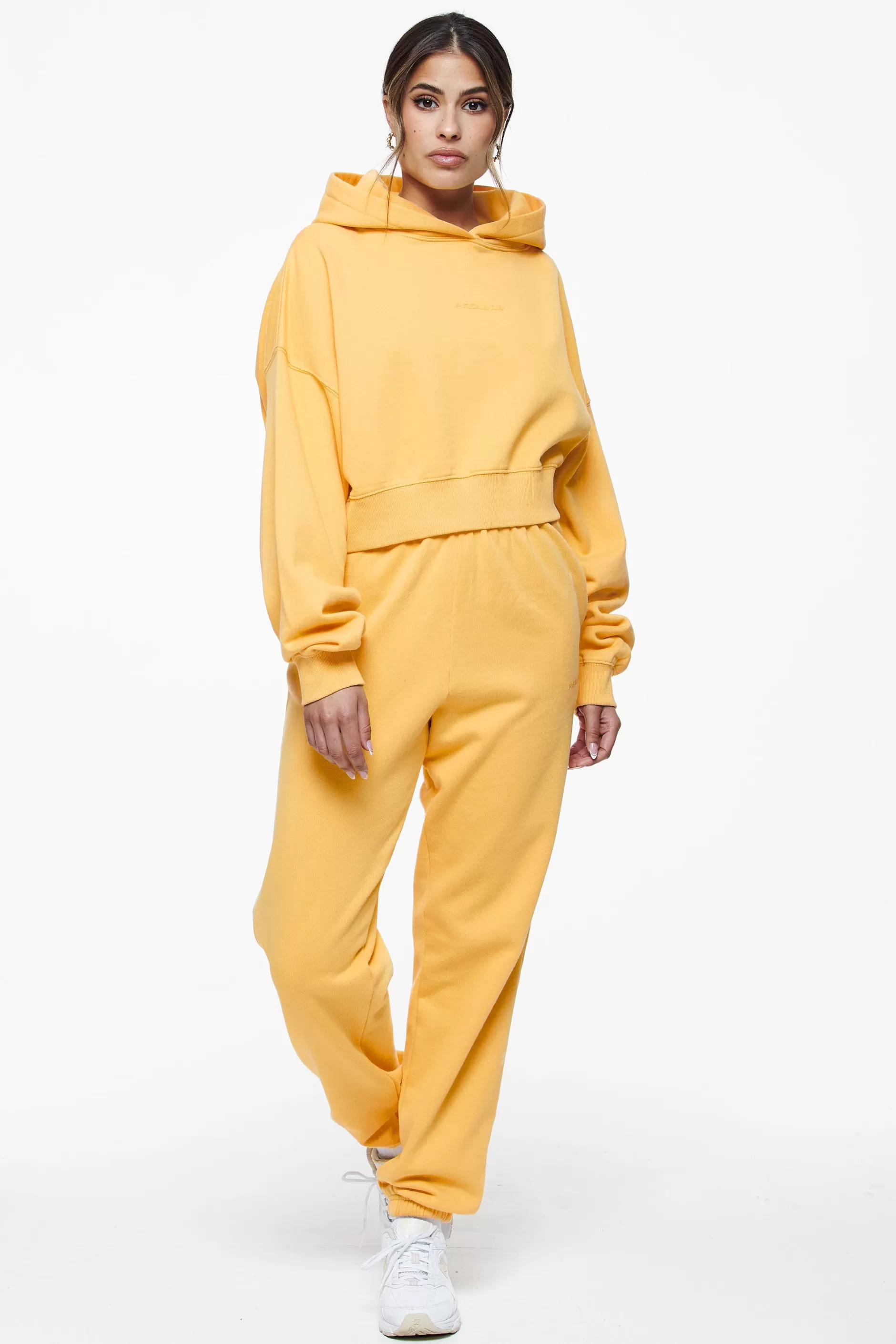 Discount Pegador Salita Oversized Cropped Hoodie Vintage Washed Golden Sun Gum