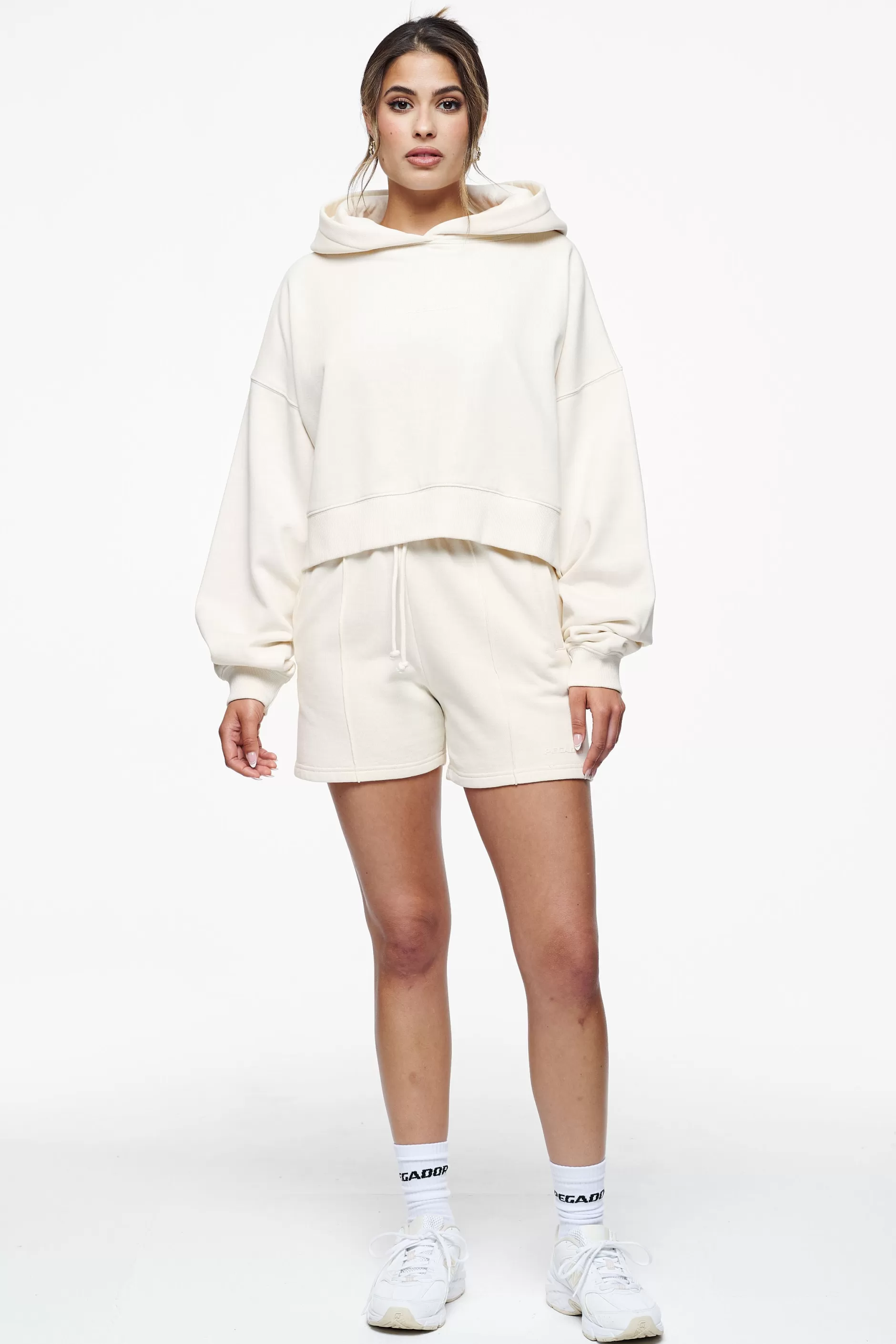 Cheap Pegador Salita Oversized Cropped Hoodie Vintage Washed Unbleached Gum