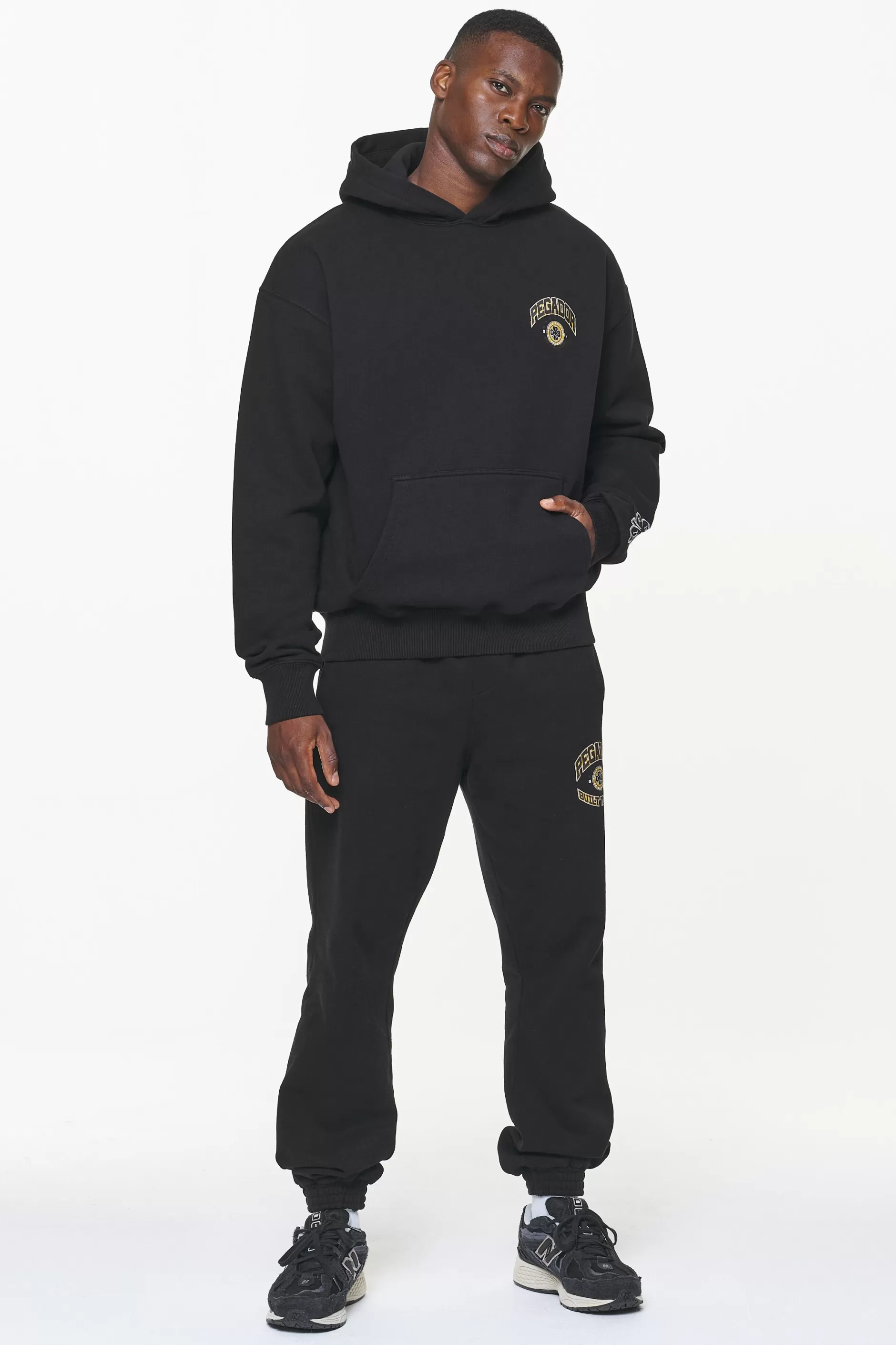 Flash Sale Pegador Smith Oversized Hoodie Vintage Washed Onyx Black