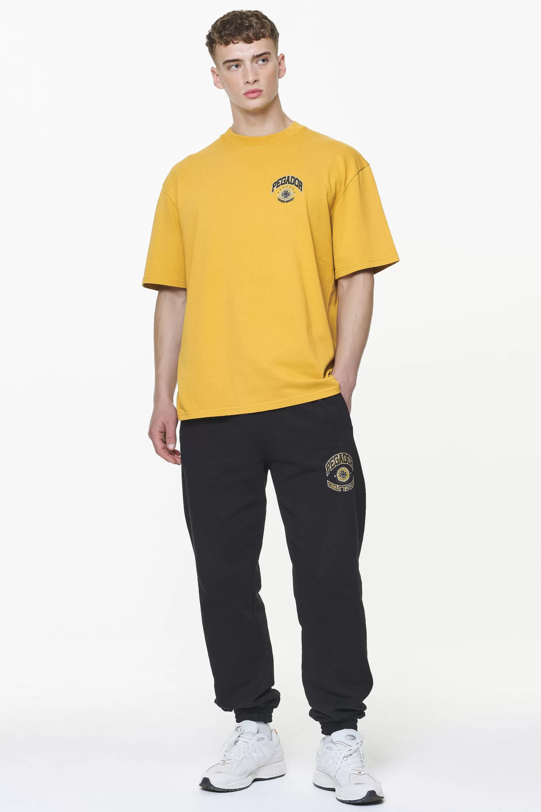 Hot Pegador Smith Oversized Tee Vintage Washed Mustard