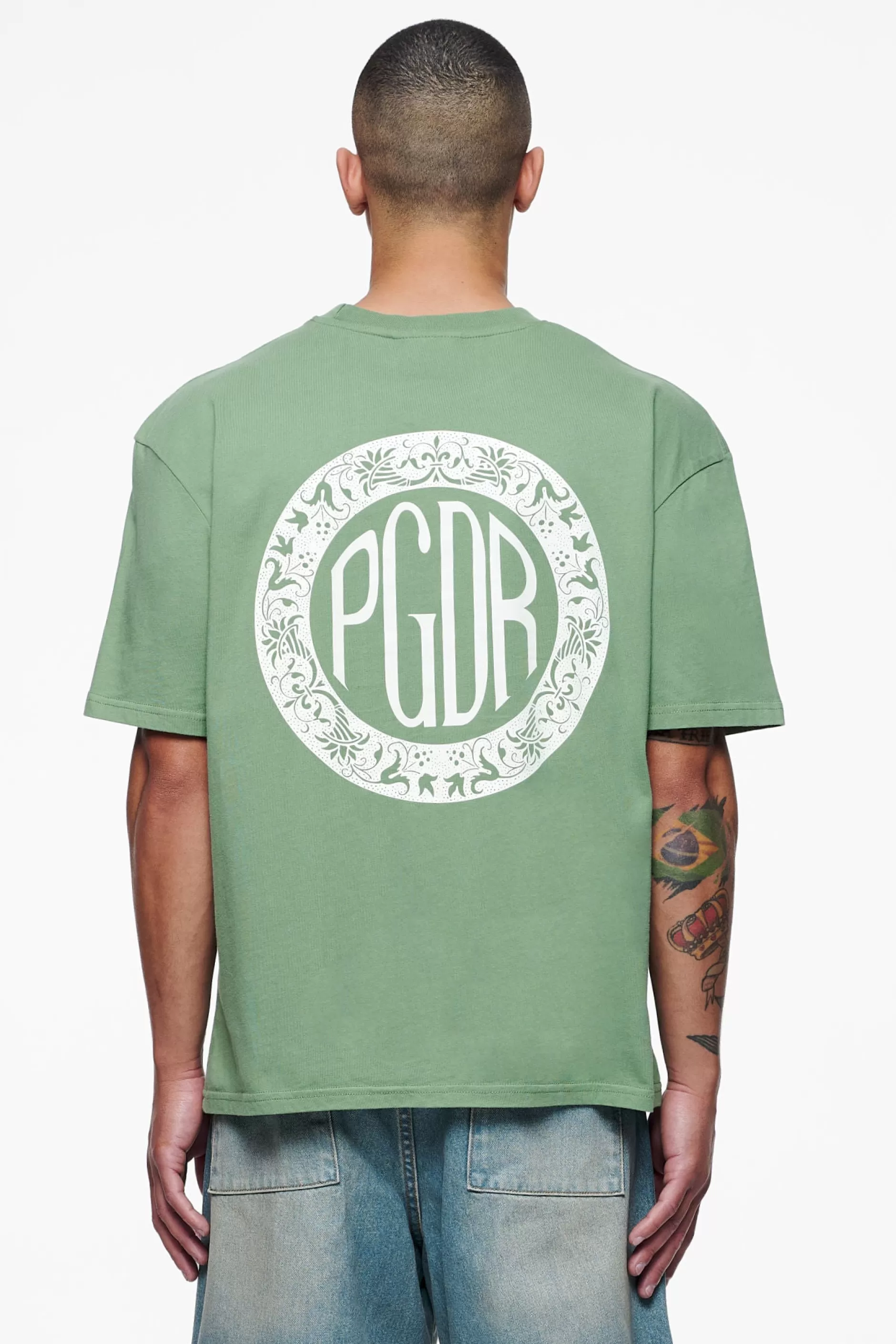 Cheap Pegador Talbot Oversized Tee Vintage Washed Cypress Green