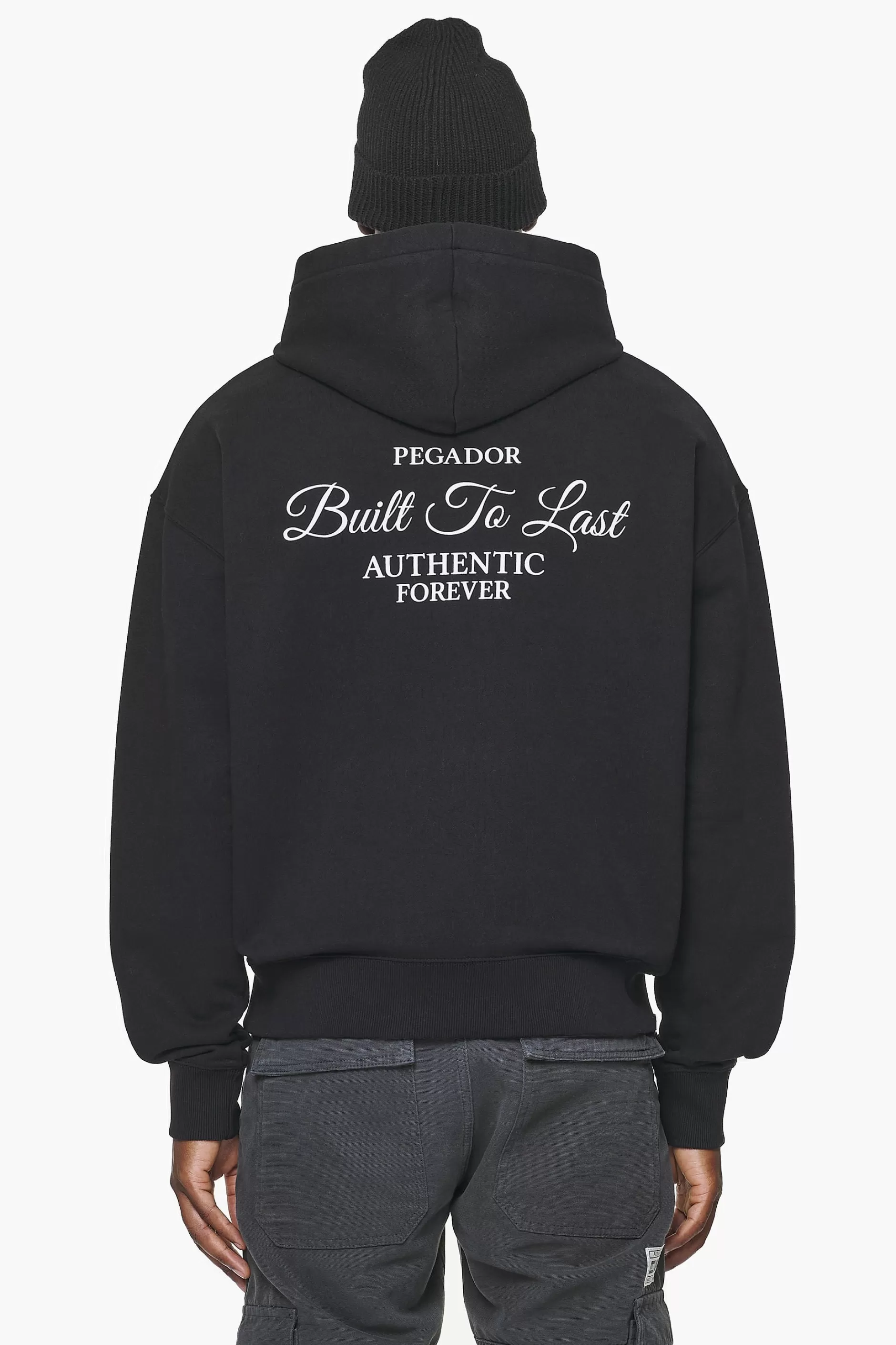 Hot Pegador Tavery Oversized Hoodie Vintage Washed Onyx Black