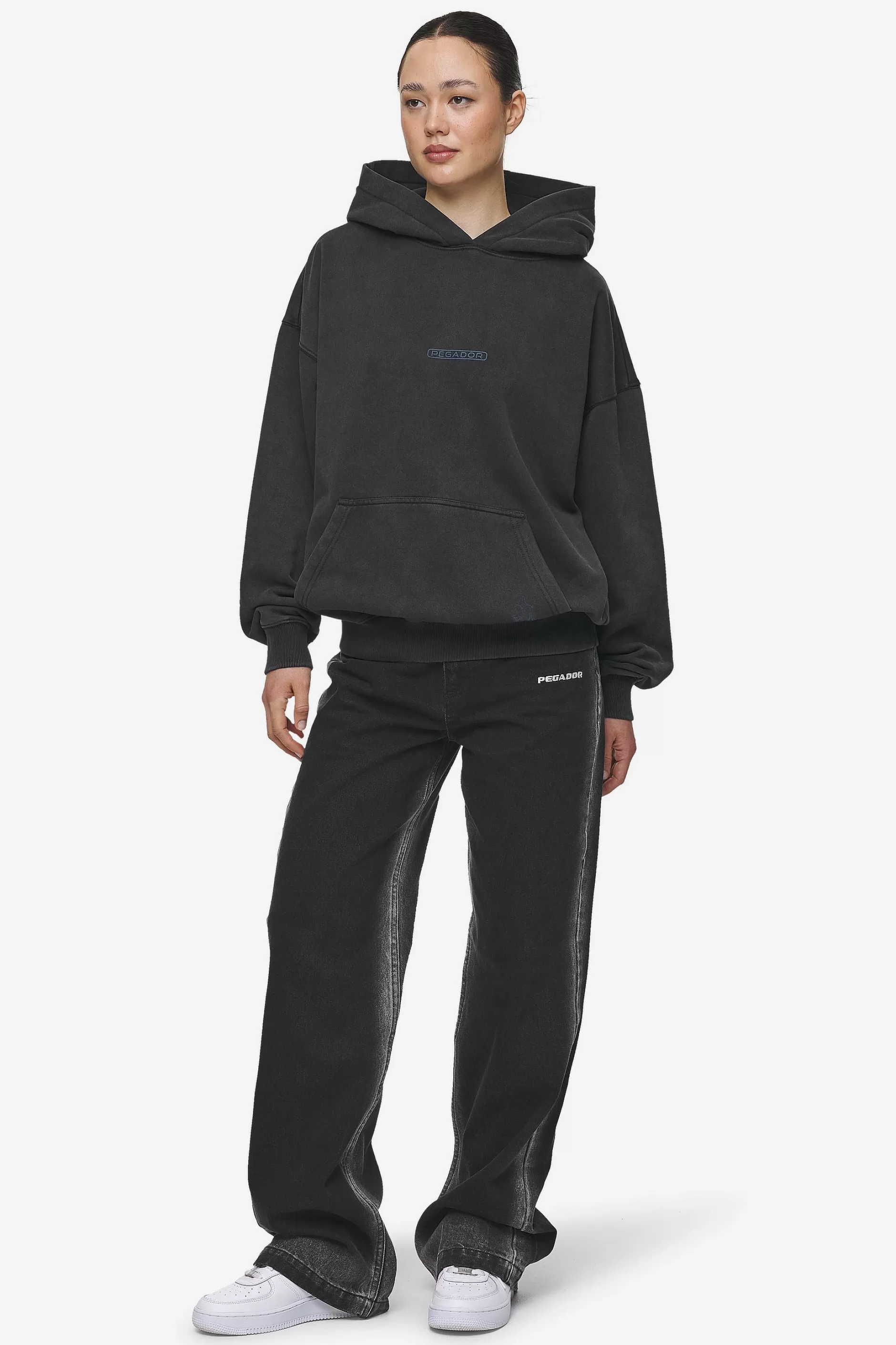Fashion Pegador Thea Oversized Hoodie Vintage Black