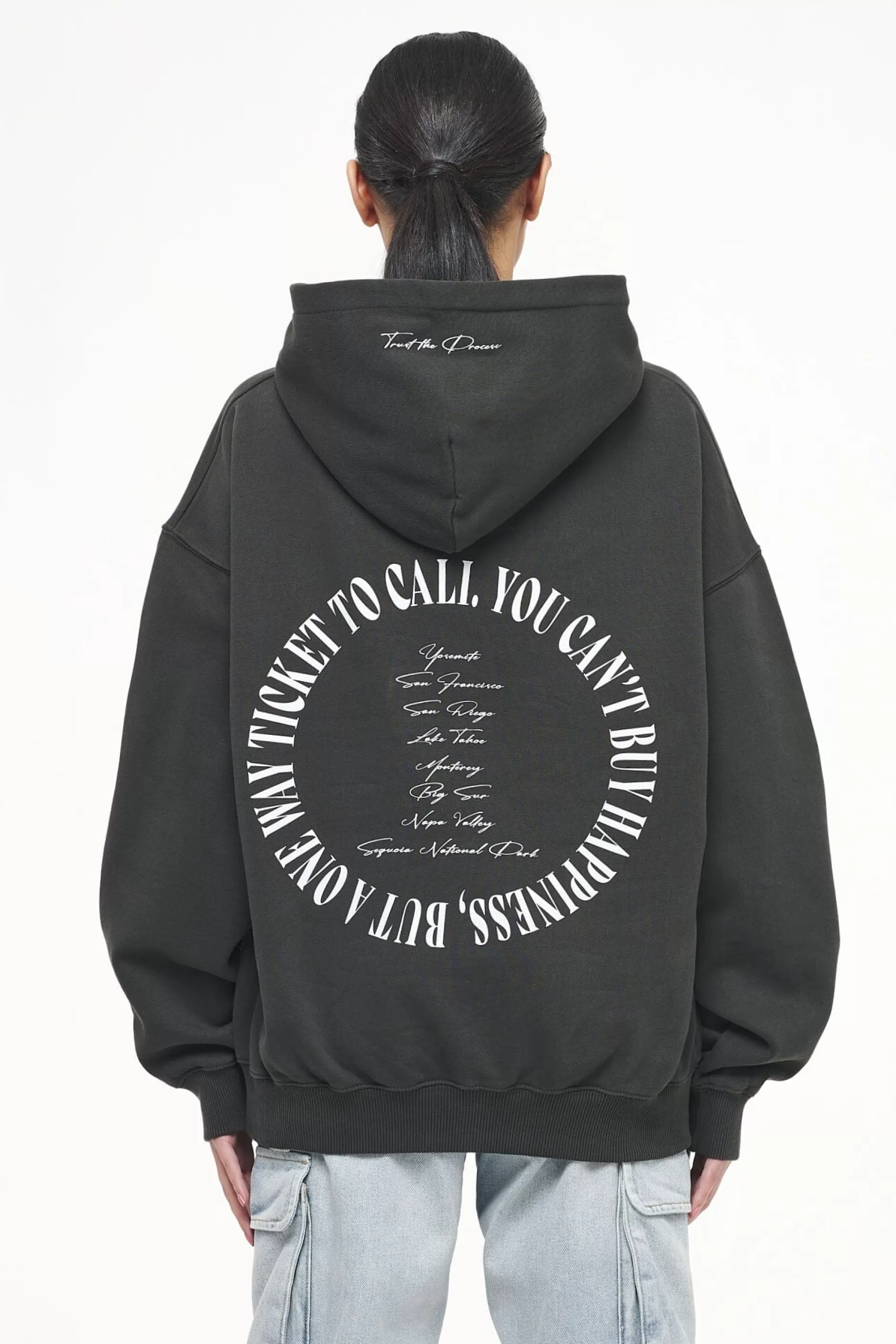 Discount Pegador Topa Oversized Hoodie Vintage Washed Iron Grey