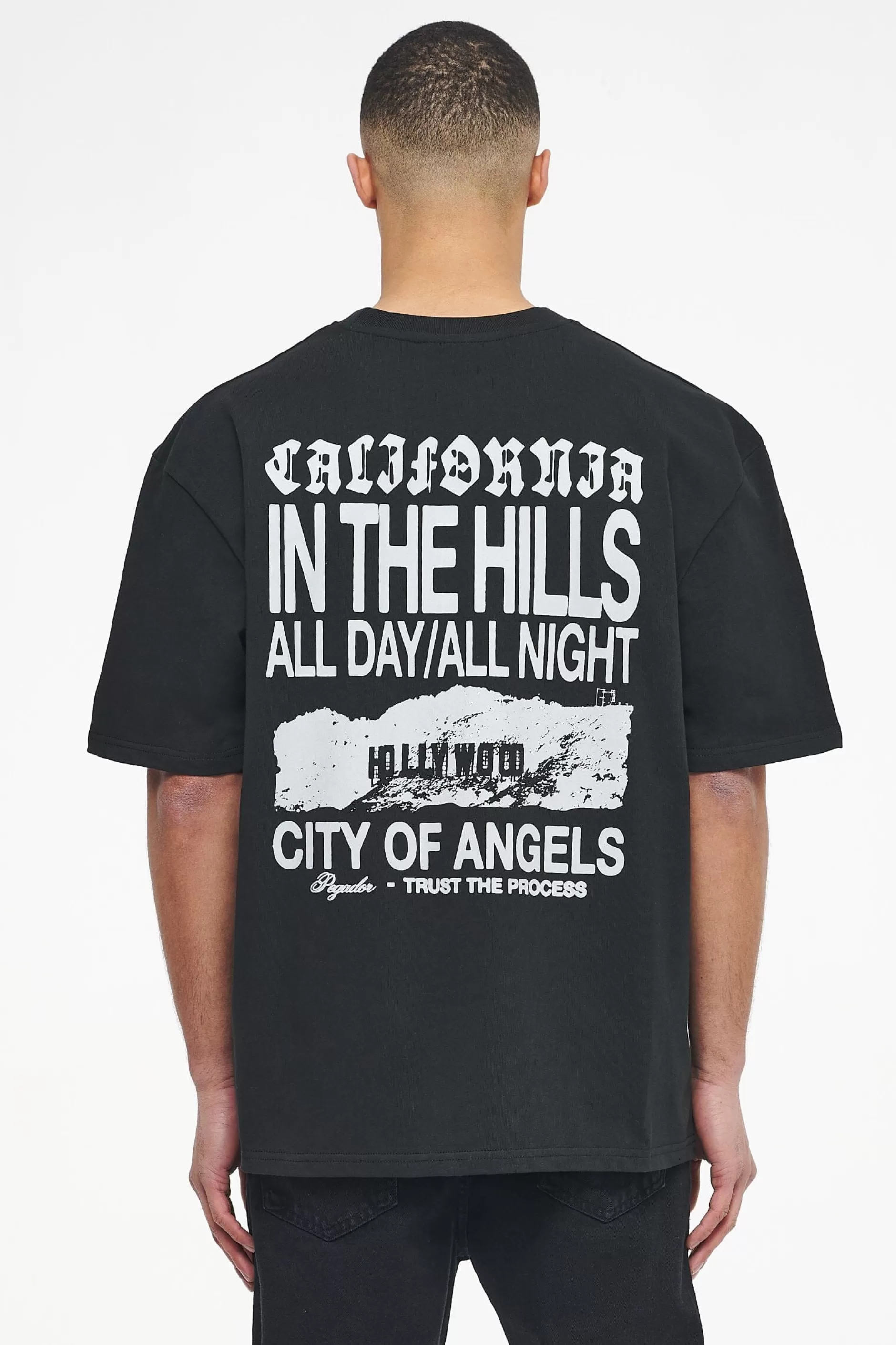 Flash Sale Pegador Wallace Oversized Tee Vintage Washed Black Ink