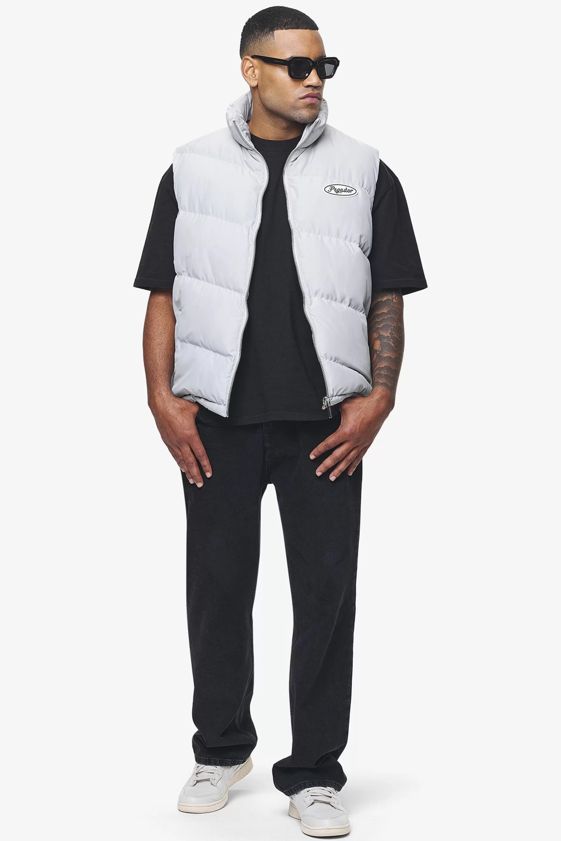 Hot Pegador Yale Puffer Vest Dusk Grey